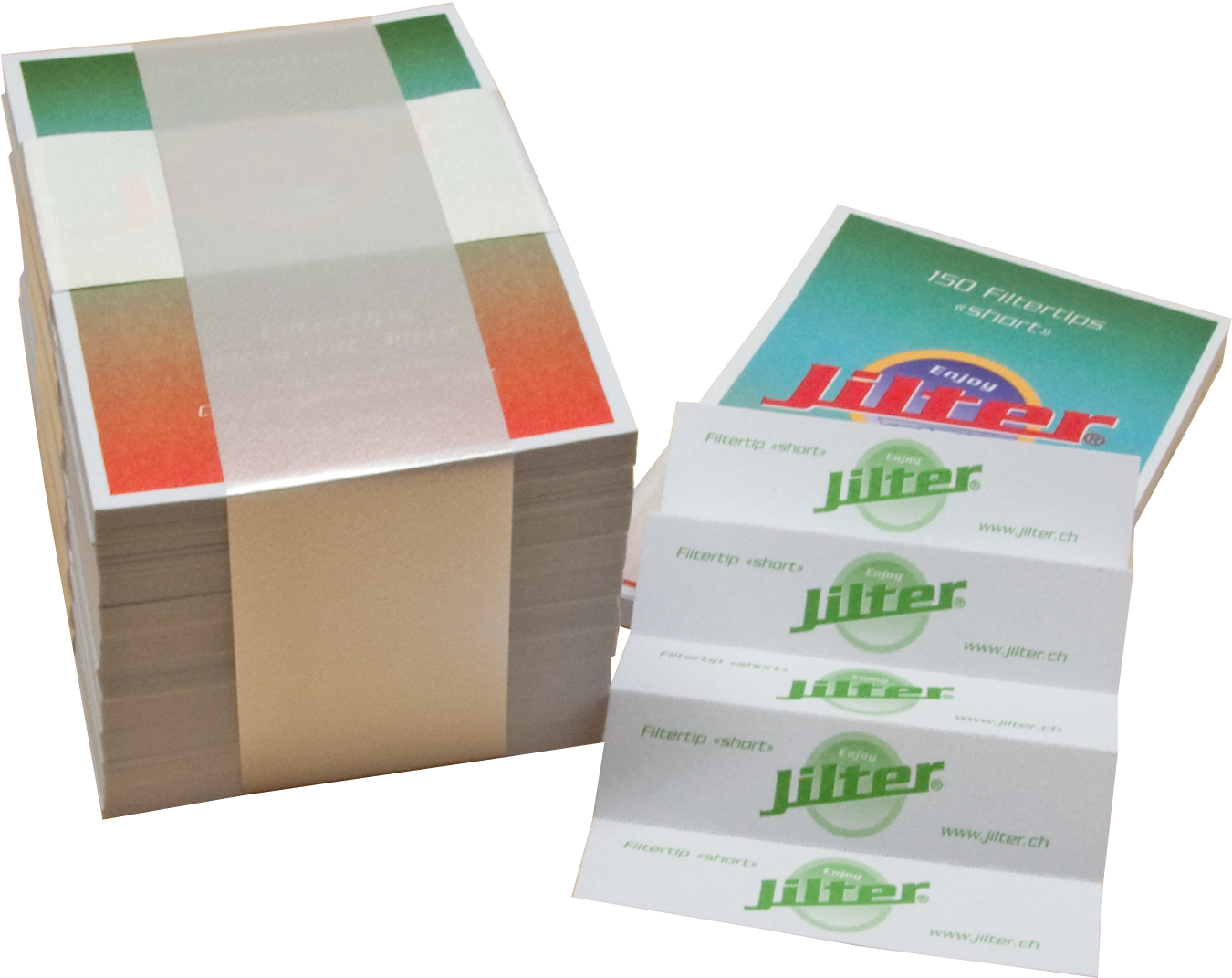 Jilter - Filtertips Grün SHORT - 10er Pack Bild 2