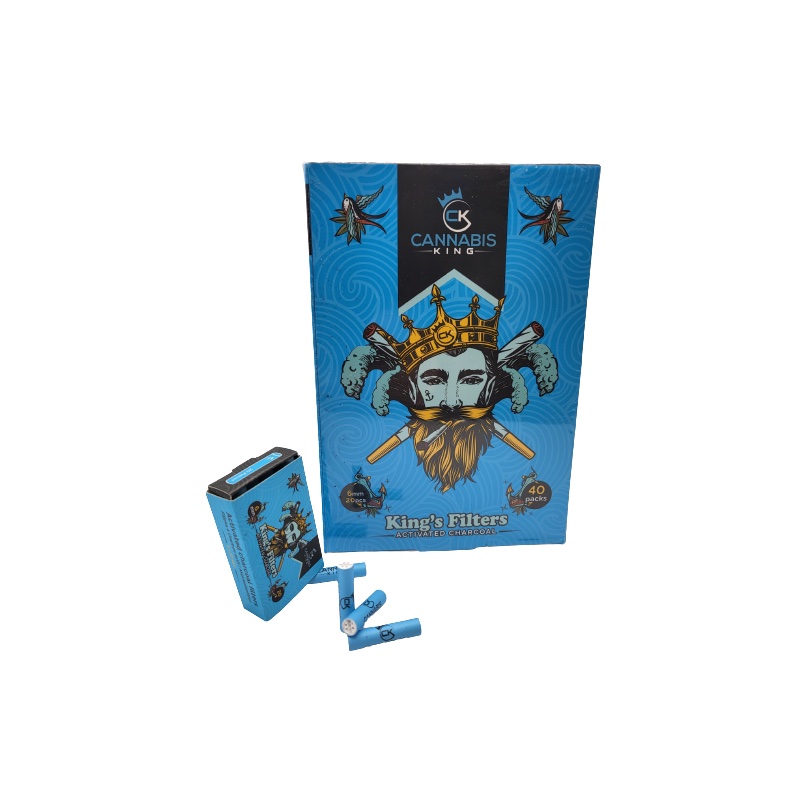 King's Filters - 20er Schachtel - Aktivkohlefilter - Display - 40 Stück