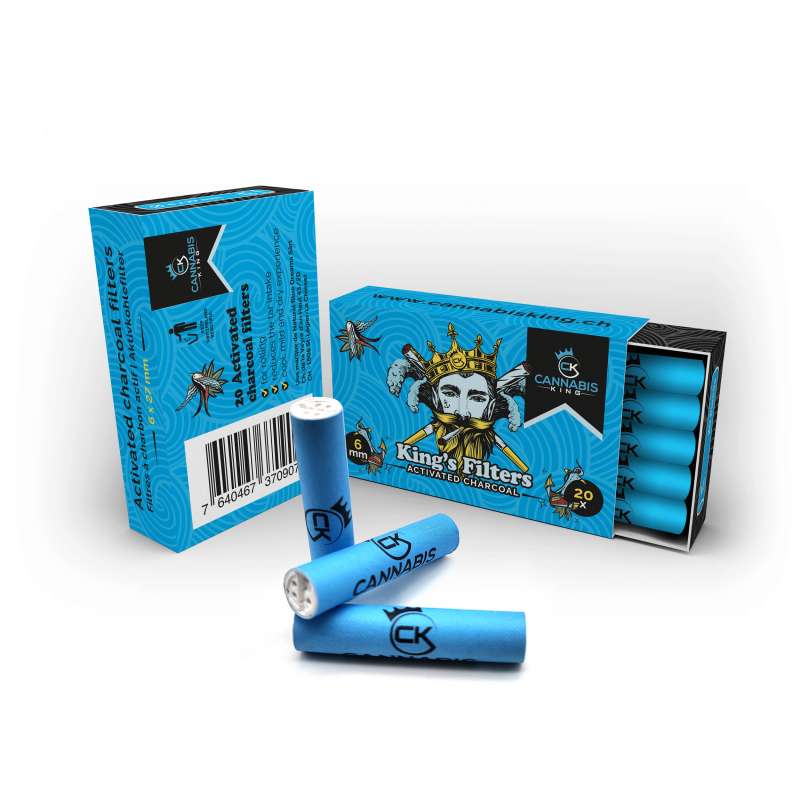 King's Filters - 20er Schachtel - Aktivkohlefilter - Display - 40 Stück Bild 2