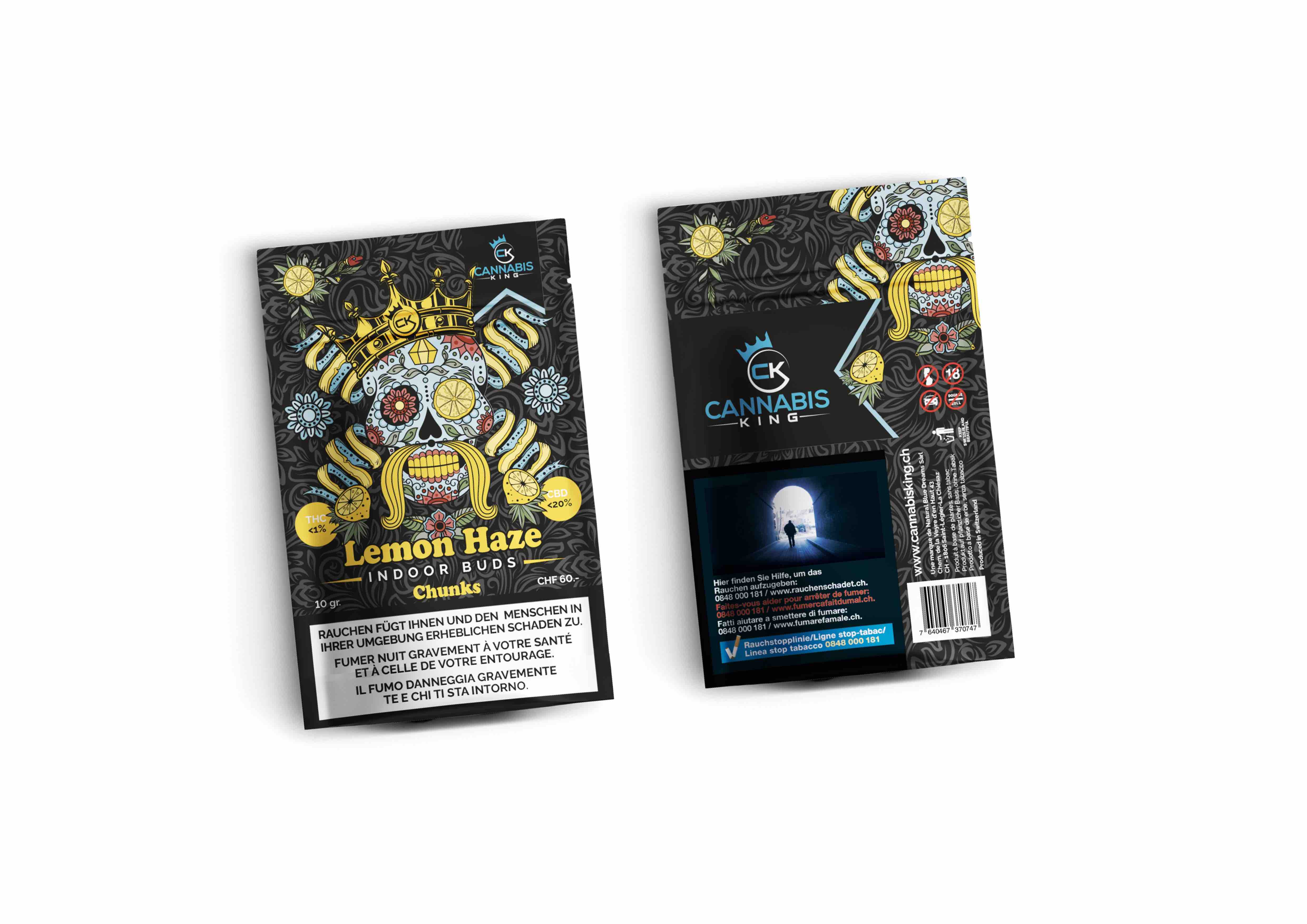 Cannabis King - Lemon Haze Indoor CBD Chunks - 10g