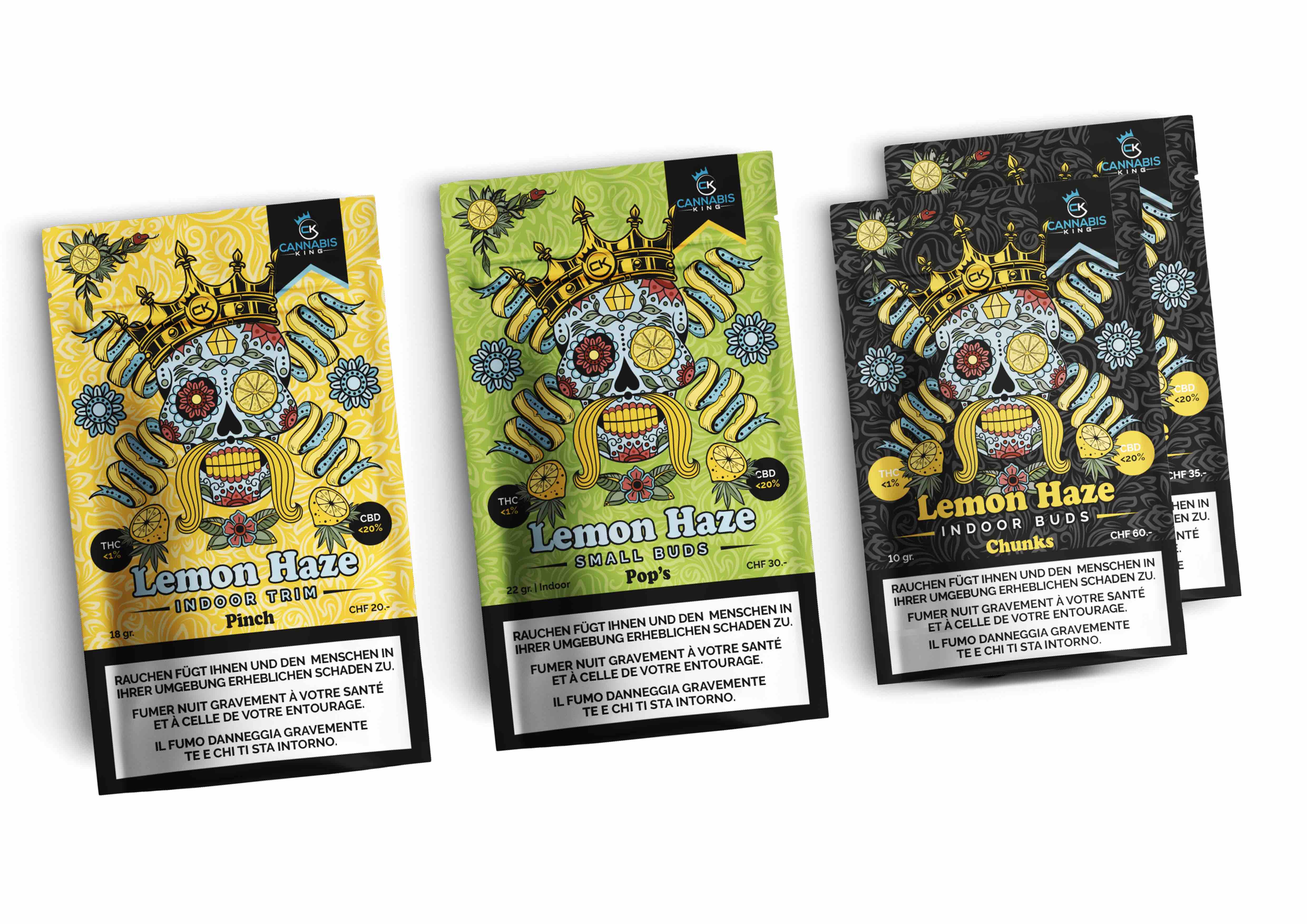 Cannabis King - Lemon Haze Indoor CBD Pinch - 18g Bild 2