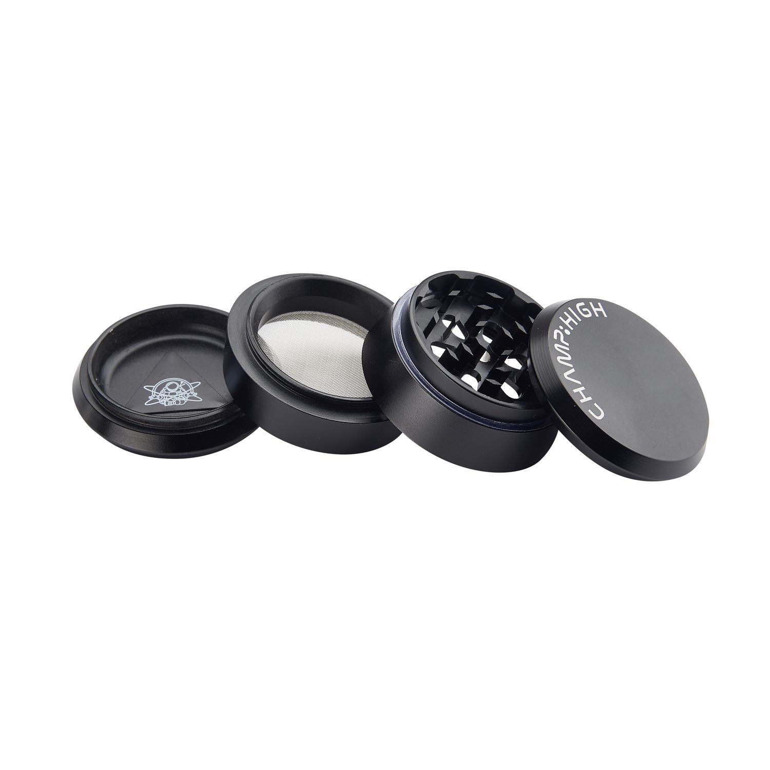 Champ High - Grinder Matt Black - 60mm - 4 Layers Bild 3