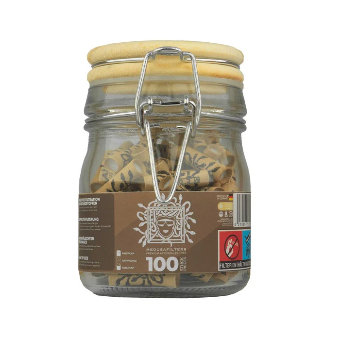 MedusaFilters - 100er Glas - ORGANIC - Hybrid Aktivkohlefilter Bild 2