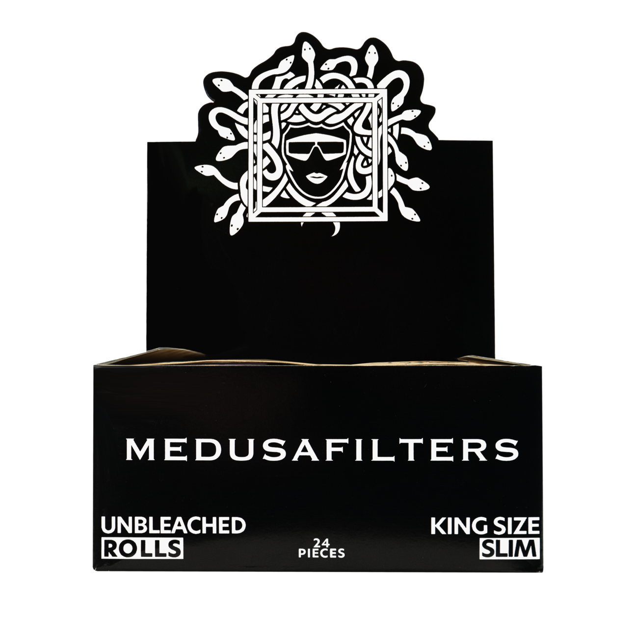 MedusaFilters - Medusa Rolls - King Size Slim - 5 Meter - unbleached - Display - 24 Stück Bild 2