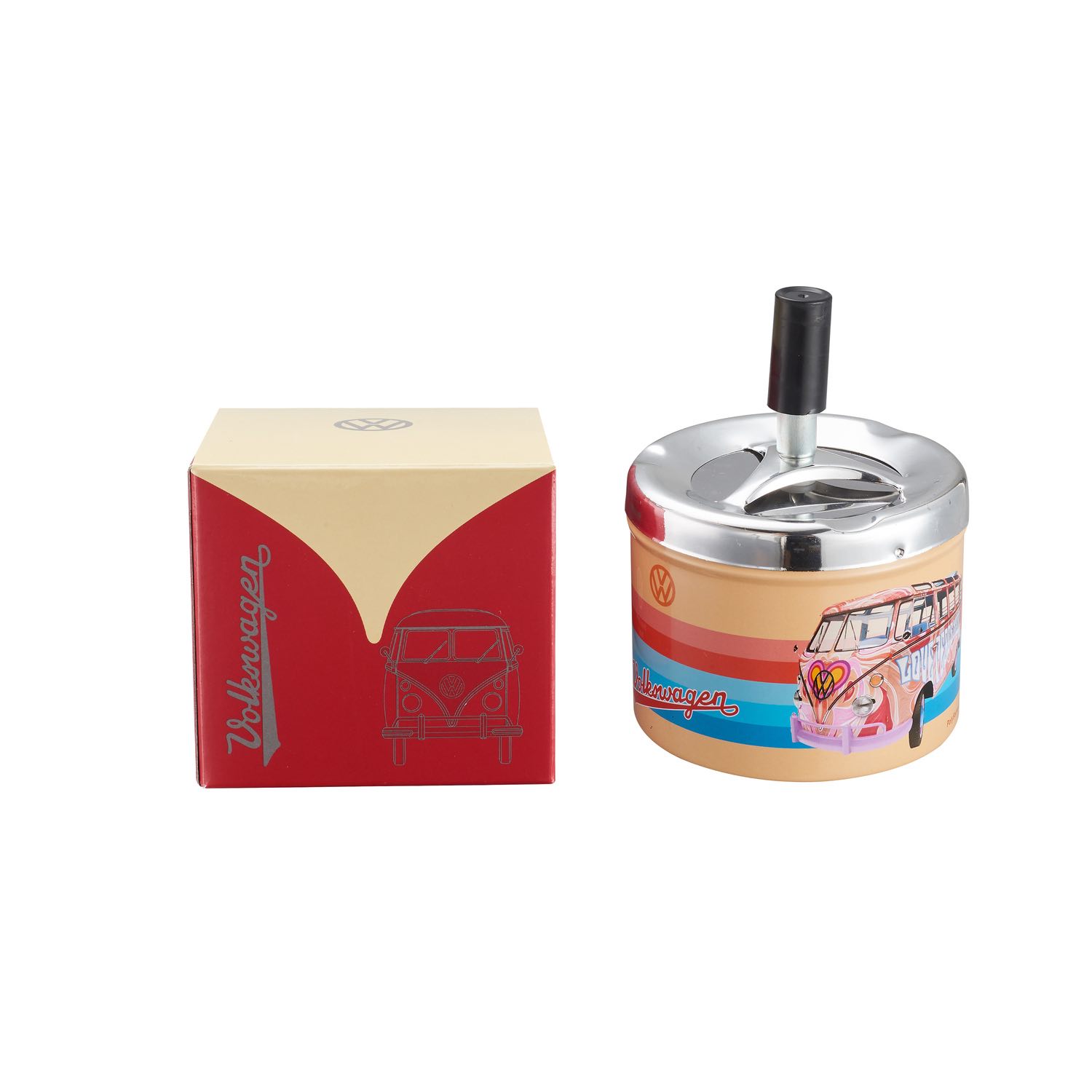 Metall Drehaschenbecher VW Samba - Display - 6 Stück