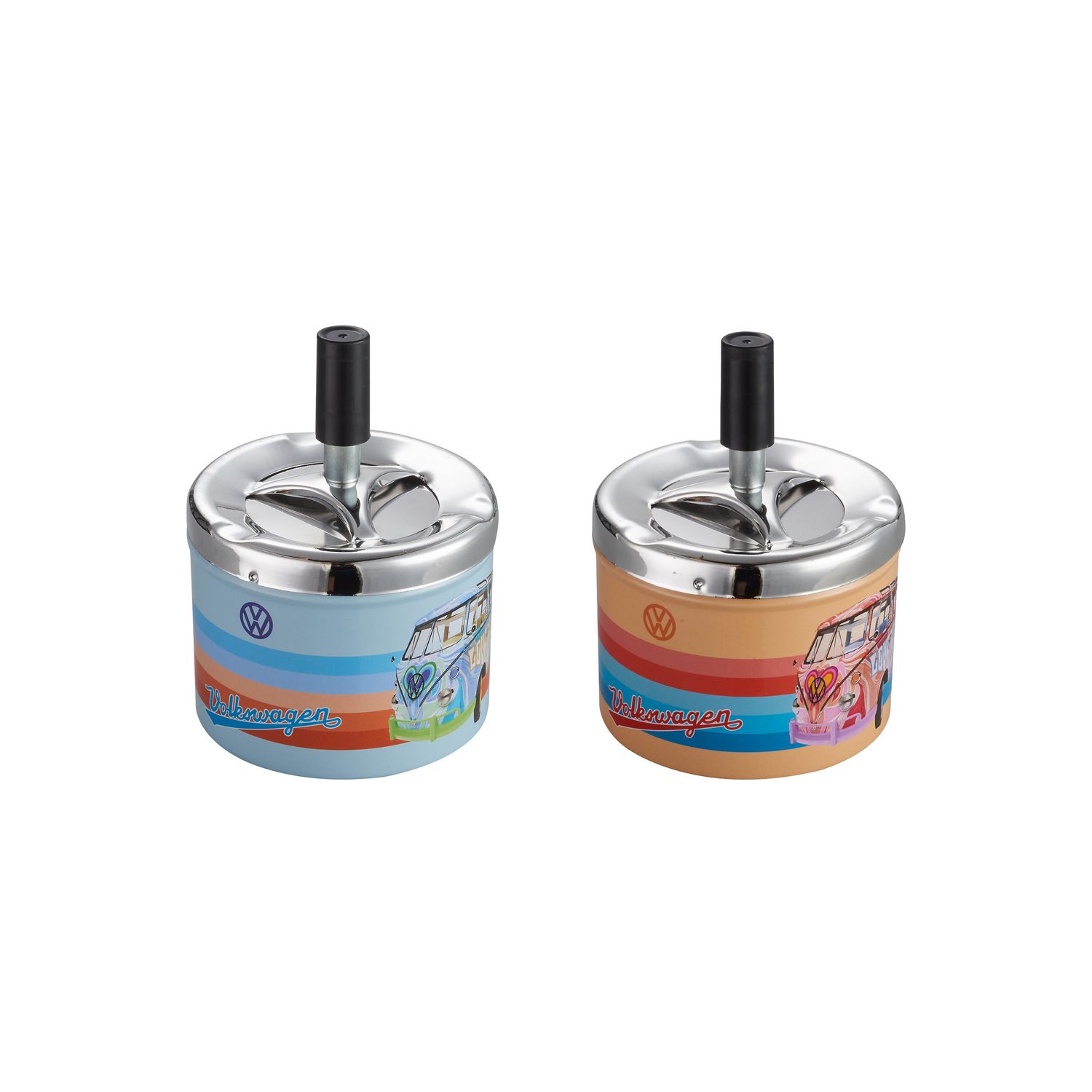 Metall Drehaschenbecher VW Samba - Display - 6 Stück Bild 2