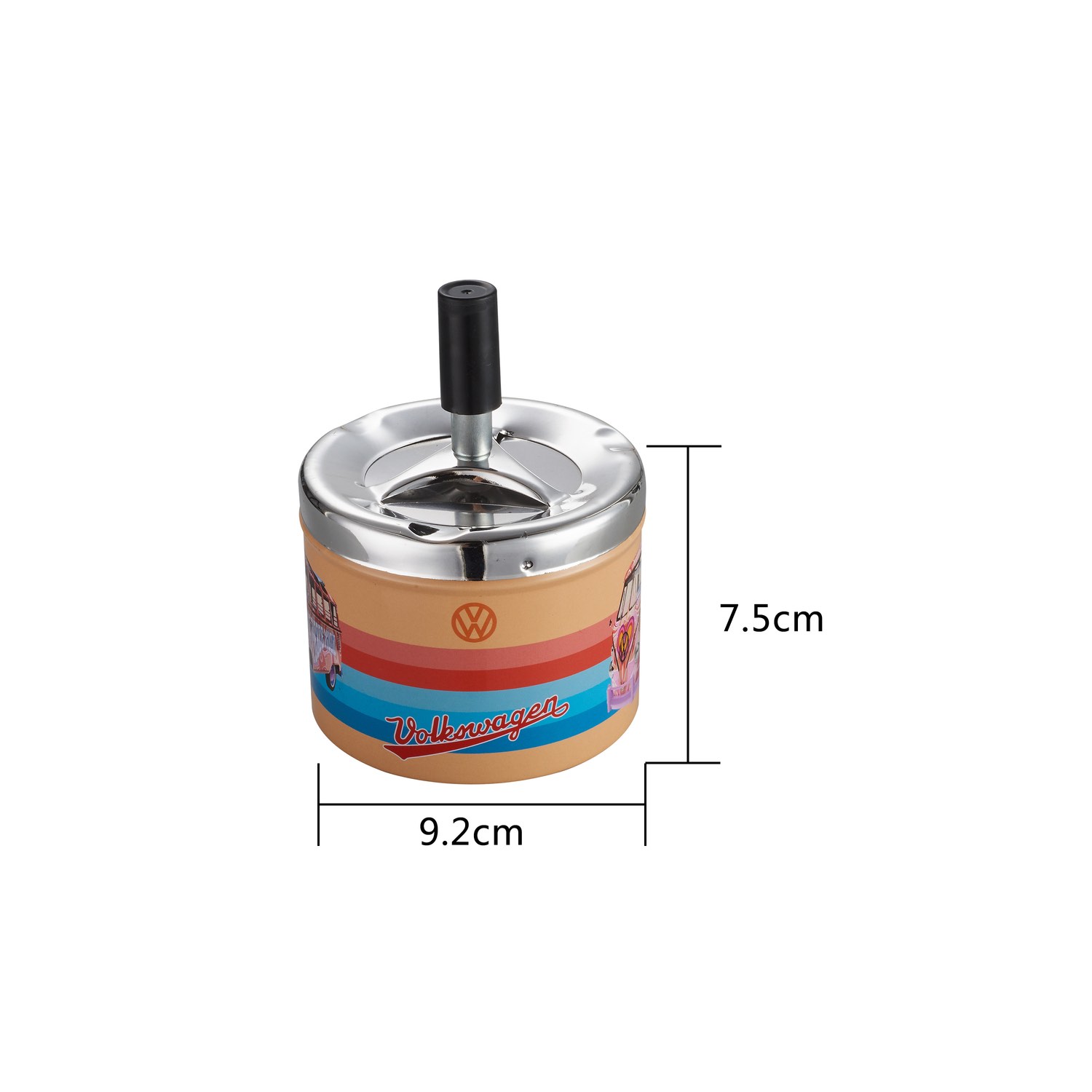Metall Drehaschenbecher VW Samba - Display - 6 Stück Bild 5
