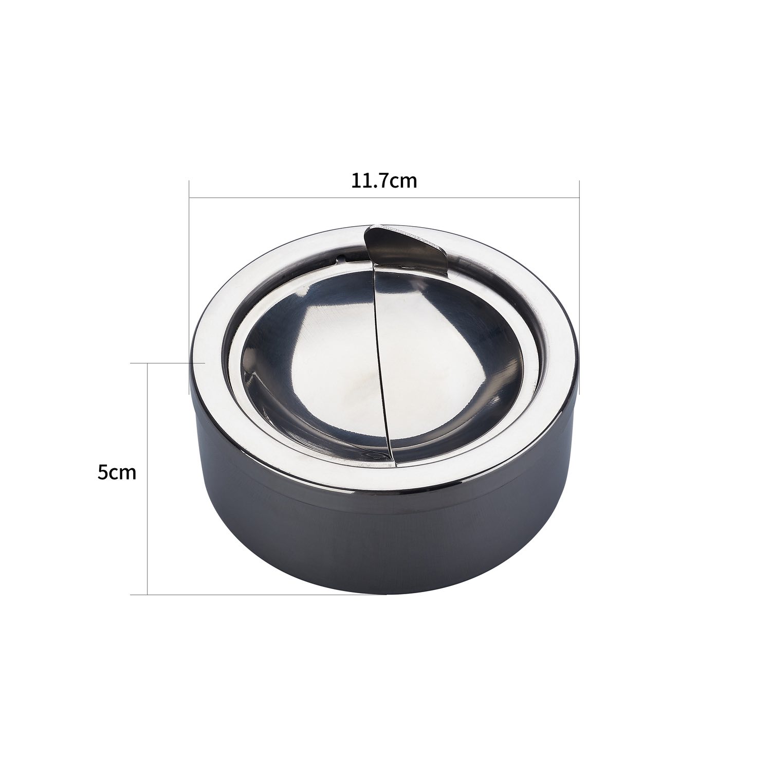 Metall Kippaschenbecher - Display - 6 Stück Bild 4