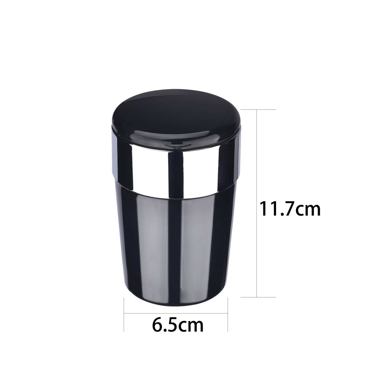 Metallic Auto Aschenbecher mit LED Beleuchtung - Display - 6 Stück Bild 5