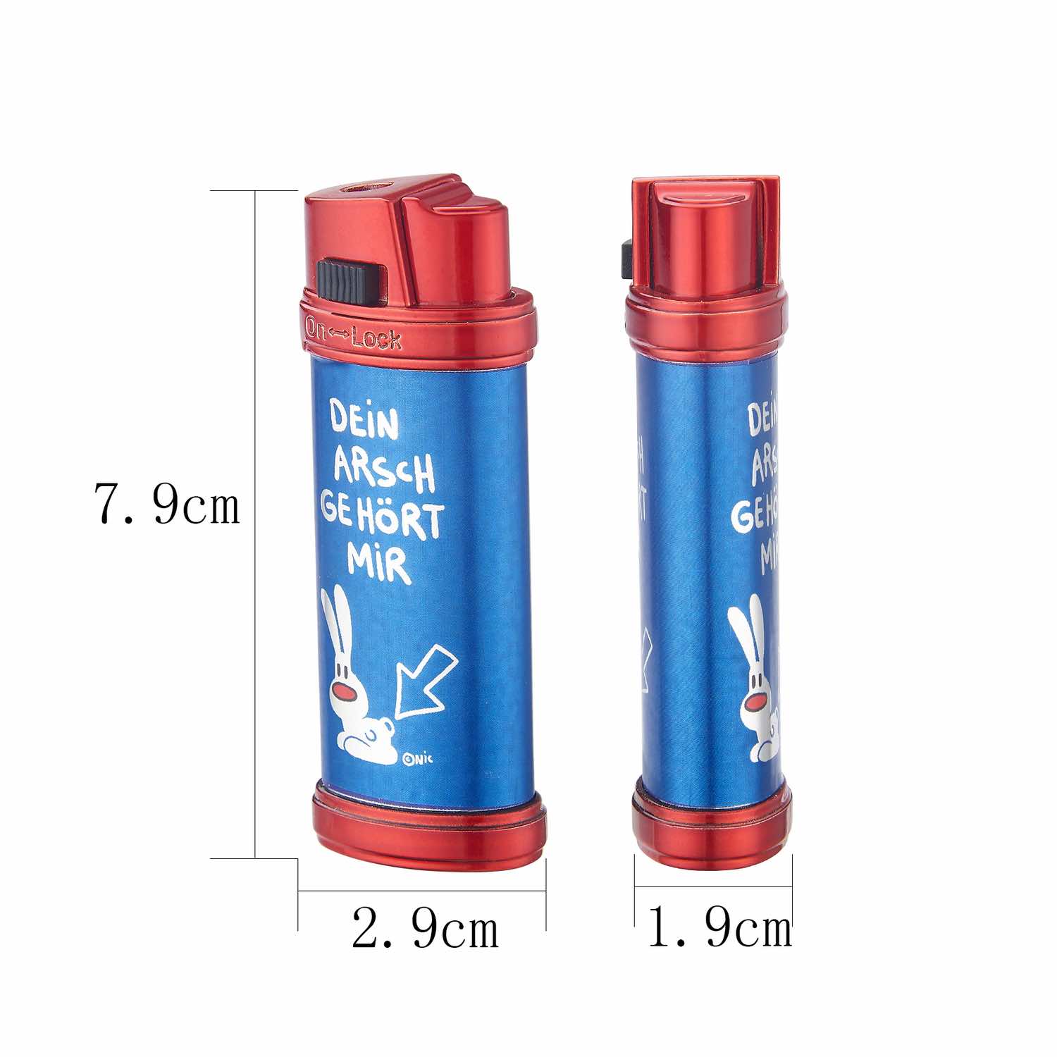 Champ - NIC - Feuerzeug - Funny Bunny mit blauer Flamme - Display - 12 Stück Bild 7