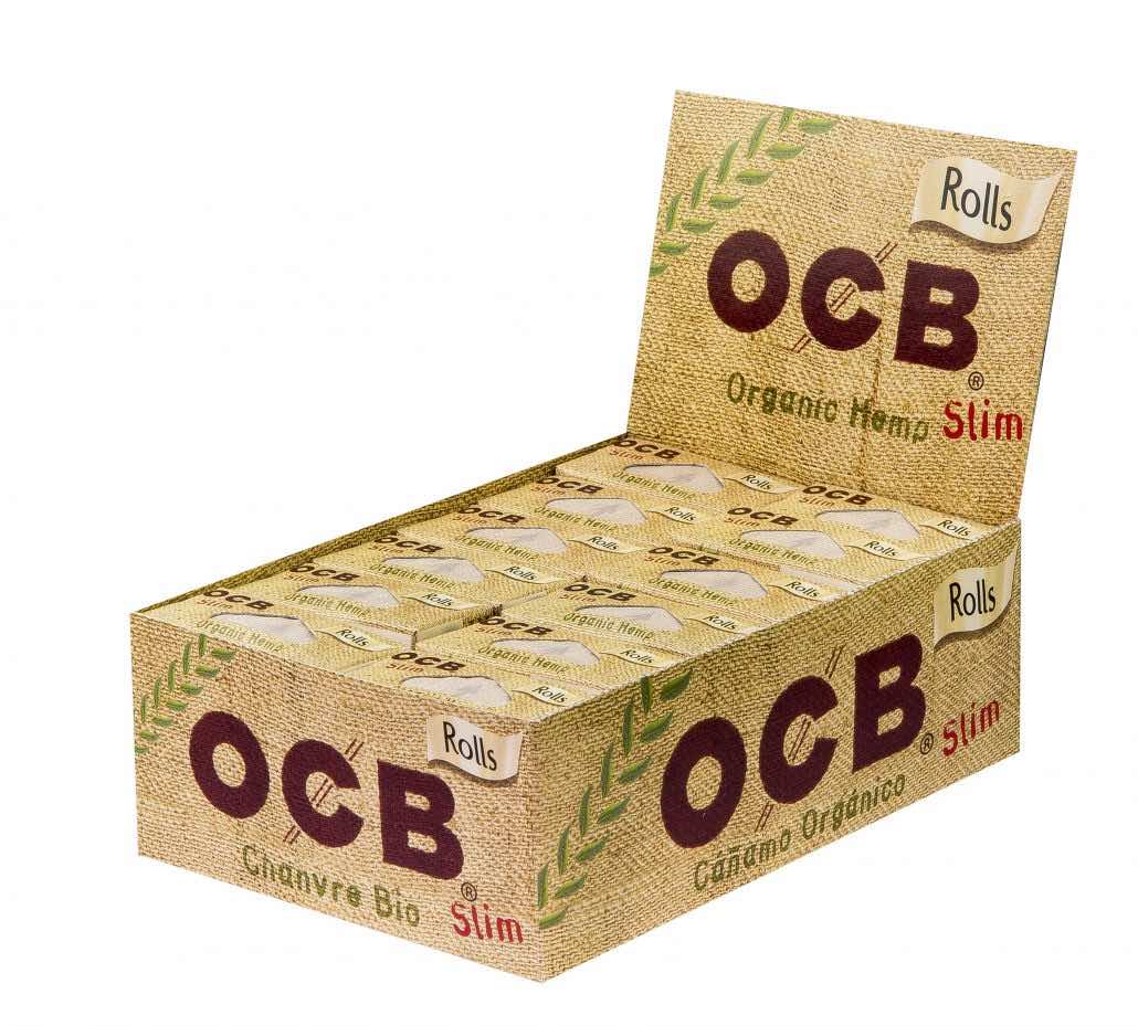 OCB - Organic Hemp Slim Rolls - Box - 24 Stück