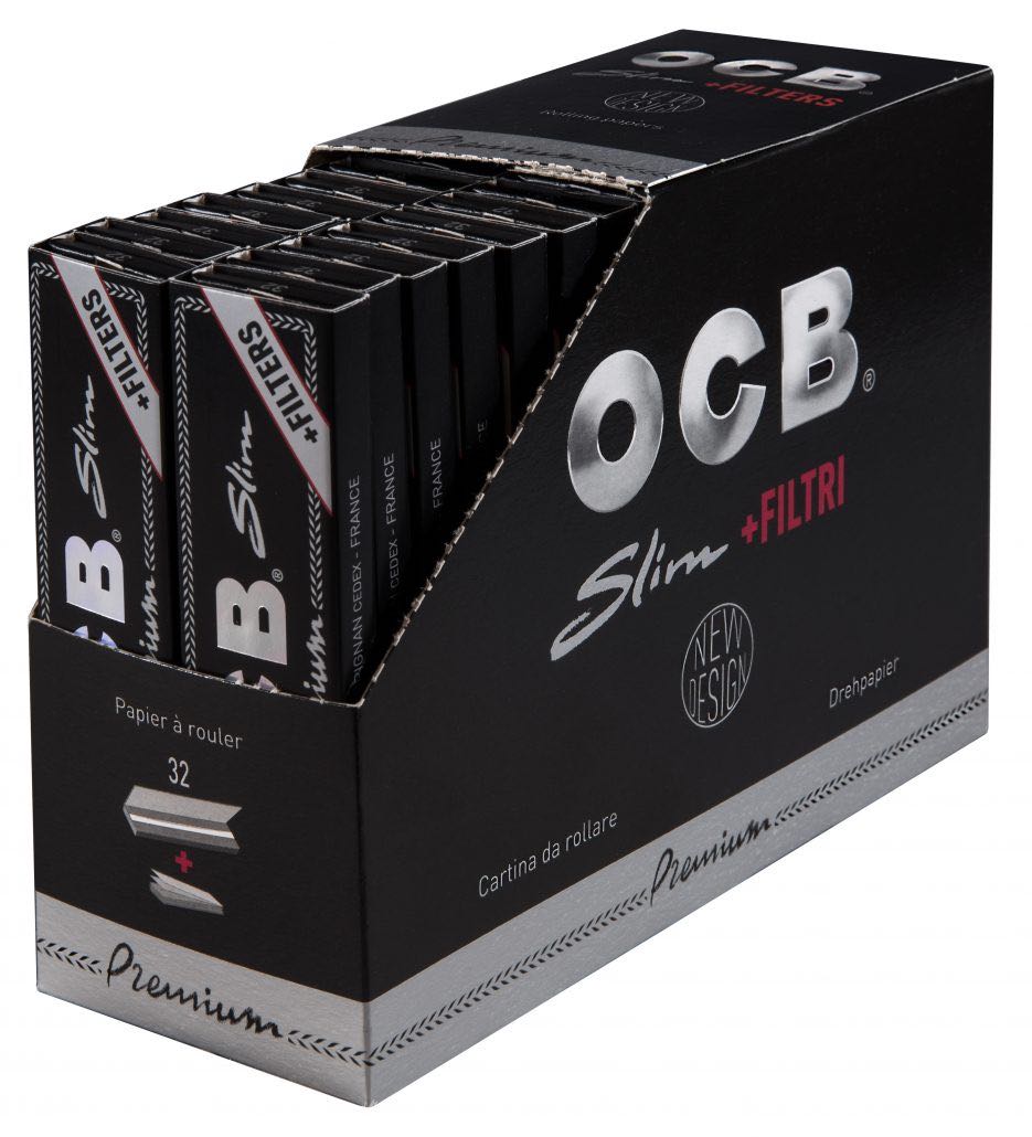 OCB - Premium Slim Kingsize + Tips - Box - 32 x 32 Stück