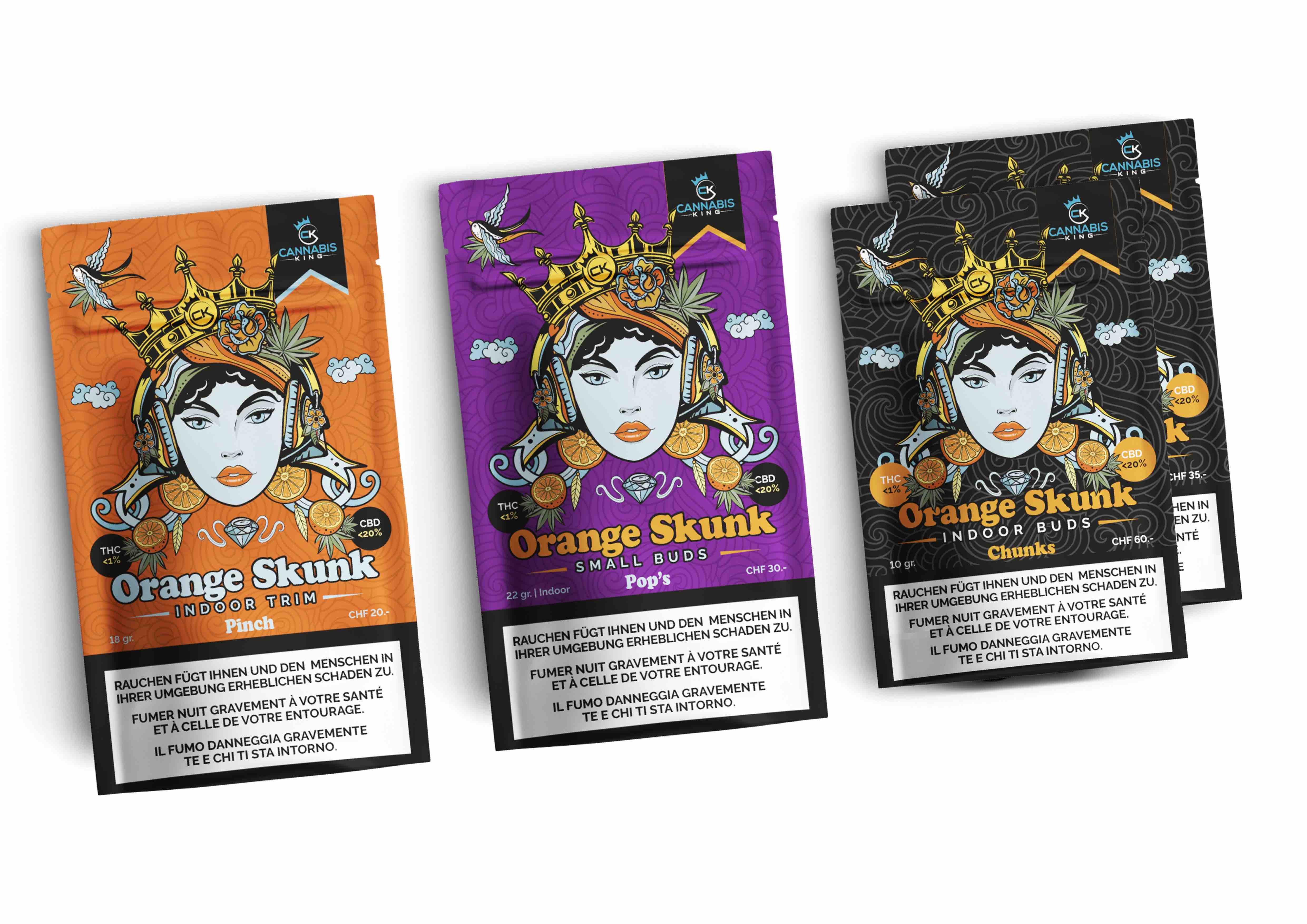 Cannabis King - Orange Skunk Indoor CBD Chunks - 5g Bild 2