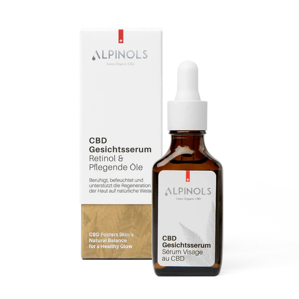 Alpinols - CBD Gesichtsserum mit Retinol & pflegenden Ölen - 30ml