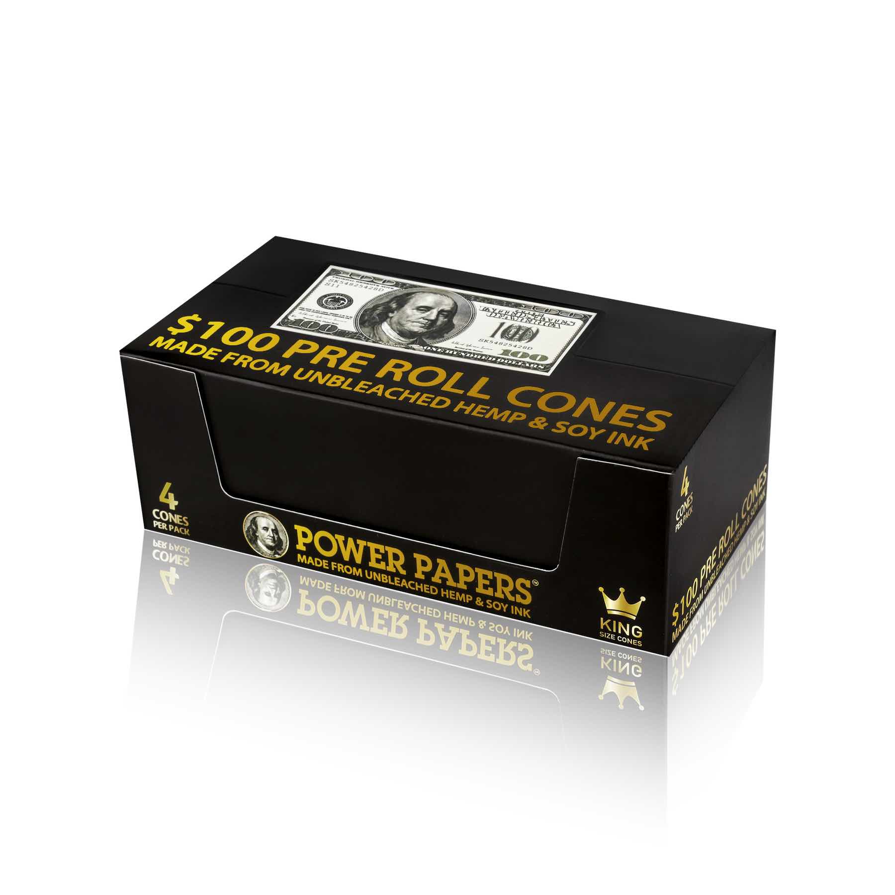 Power Papers 100 DOLLAR - King Size Cones - Prerolled Joints - Box - 24 x 4 Stück Bild 5