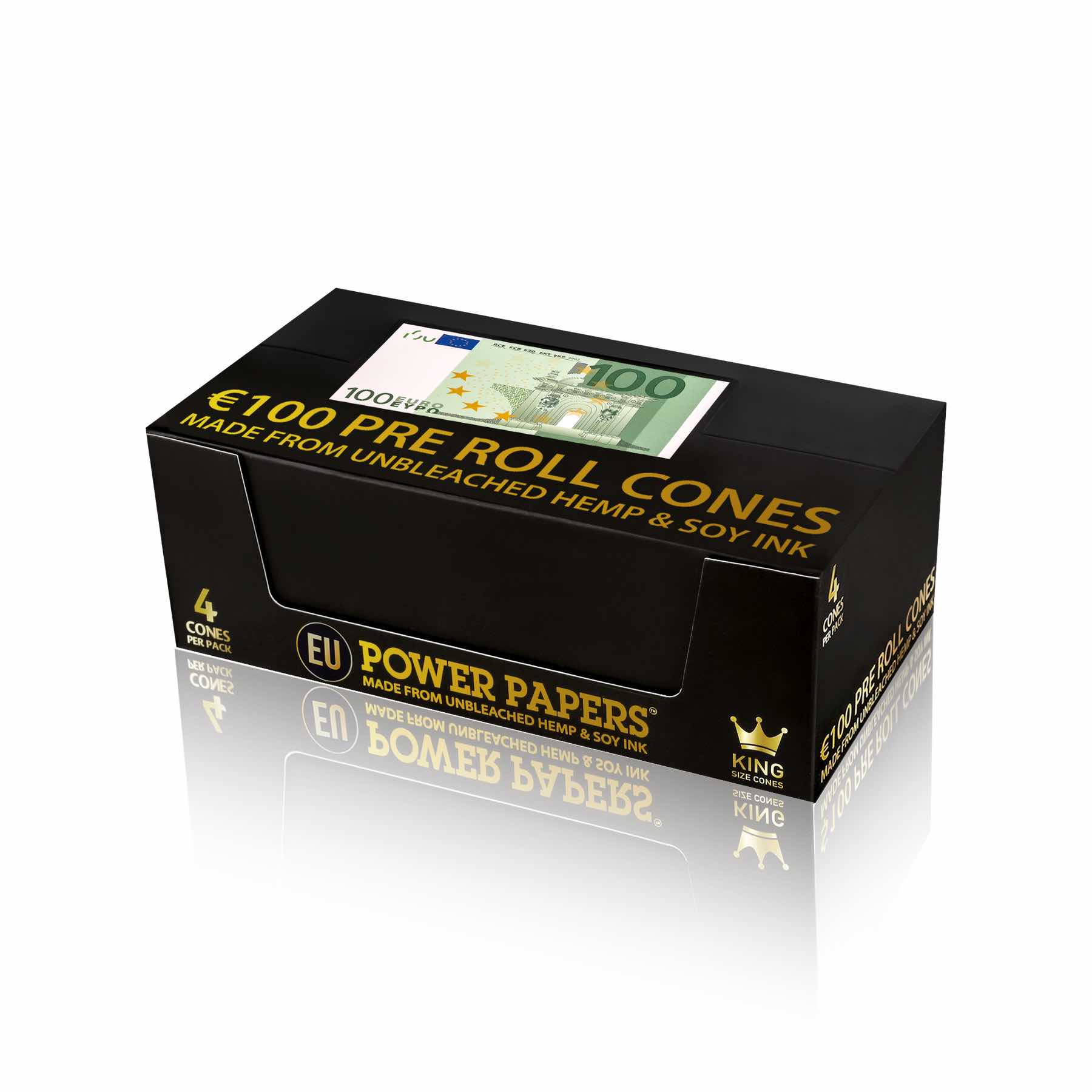 Power Papers 100 EURO - King Size Cones - Prerolled Joints - Box - 24 x 4 Stück Bild 5