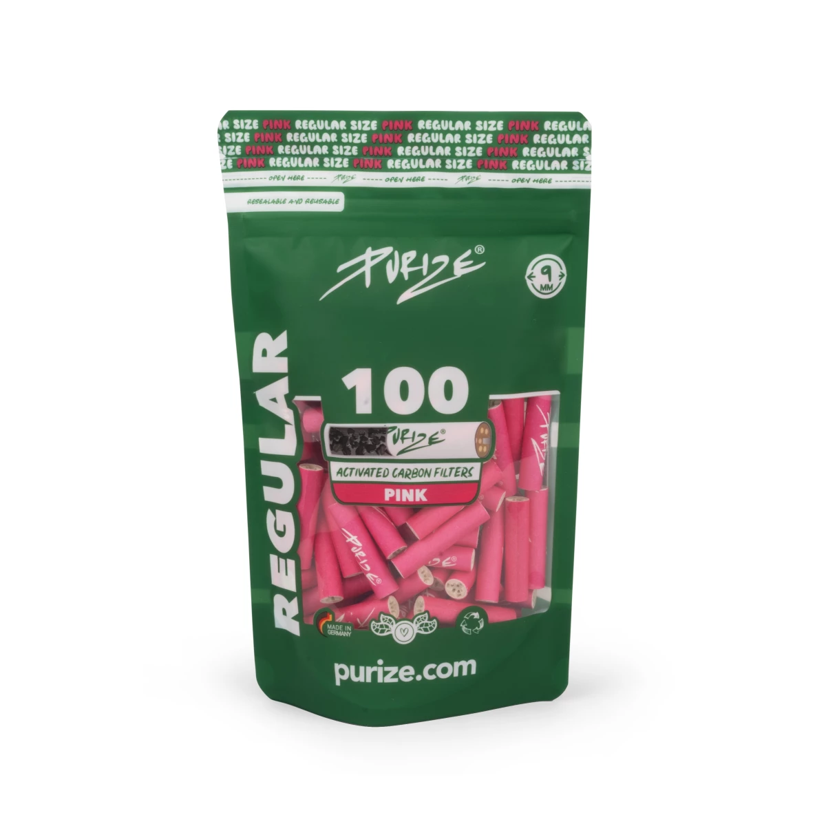 Purize - Regular Size - 9mm - 100 Stück - Pink