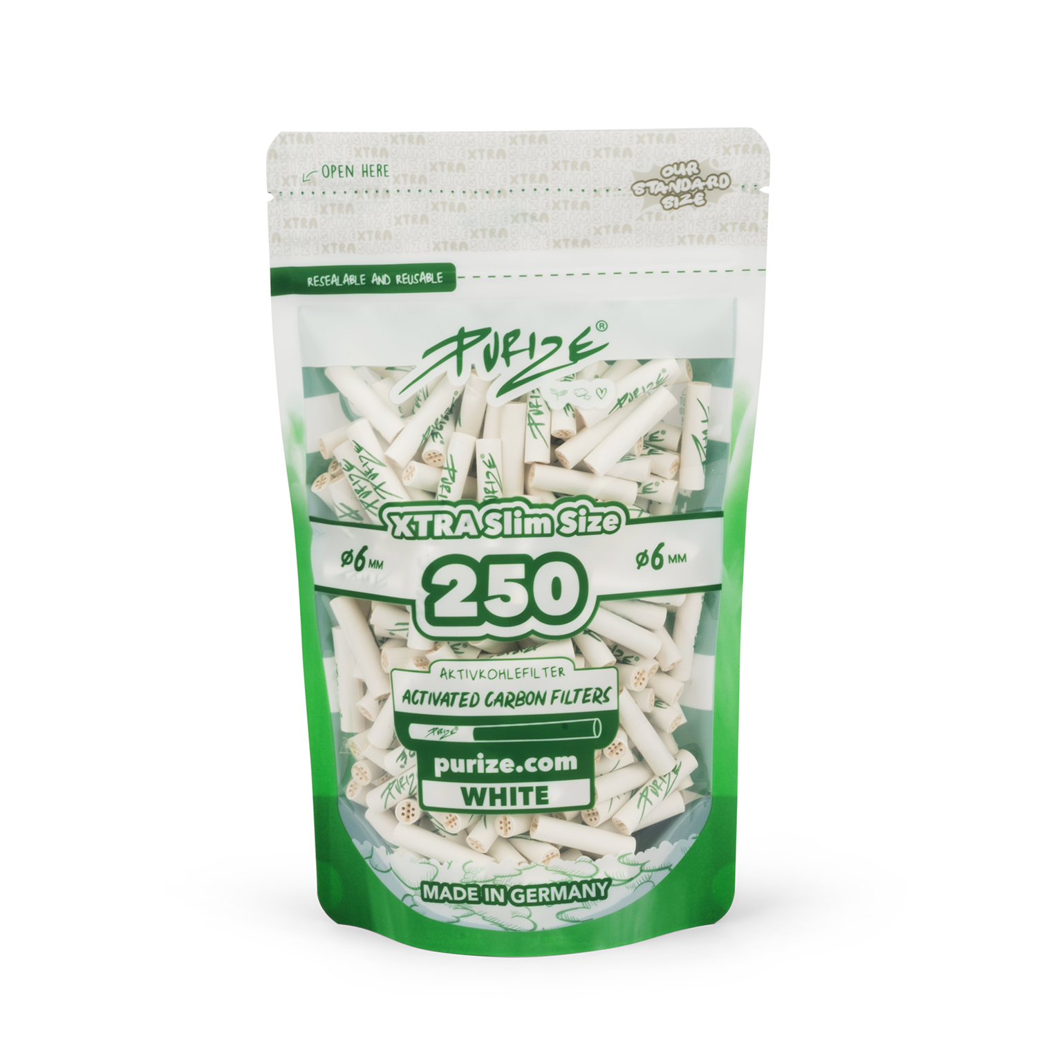 Purize - Xtra Slim Size - 250 Stück - White
