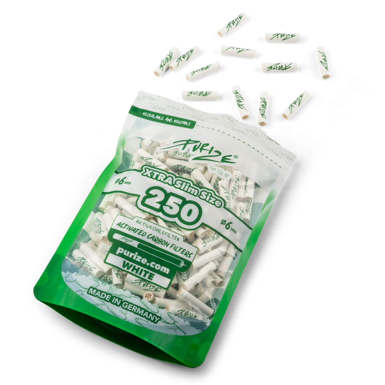Purize - Xtra Slim Size - 250 Stück - White Bild 2