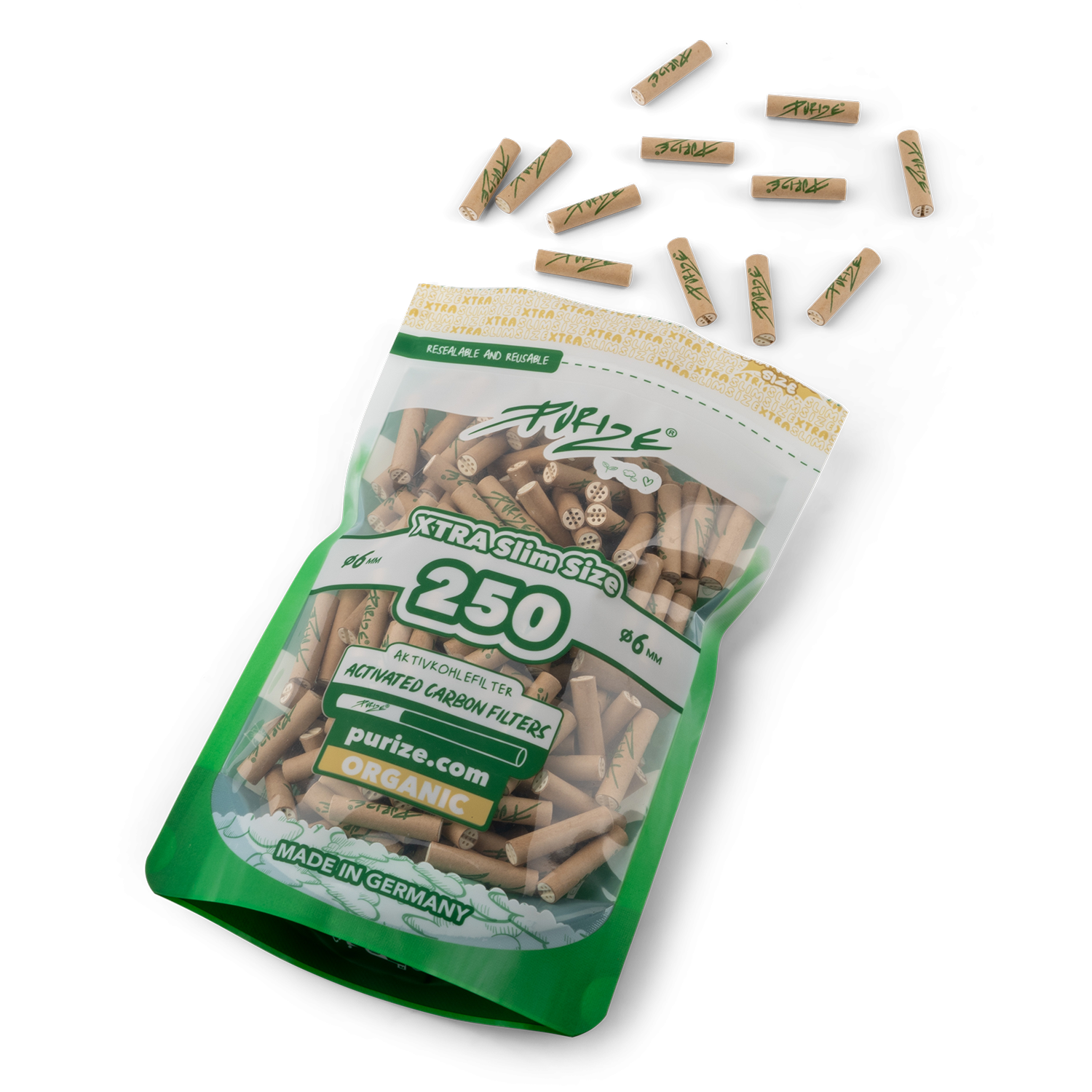 Purize - Xtra Slim Size - 250 Stück - Organic Bild 2