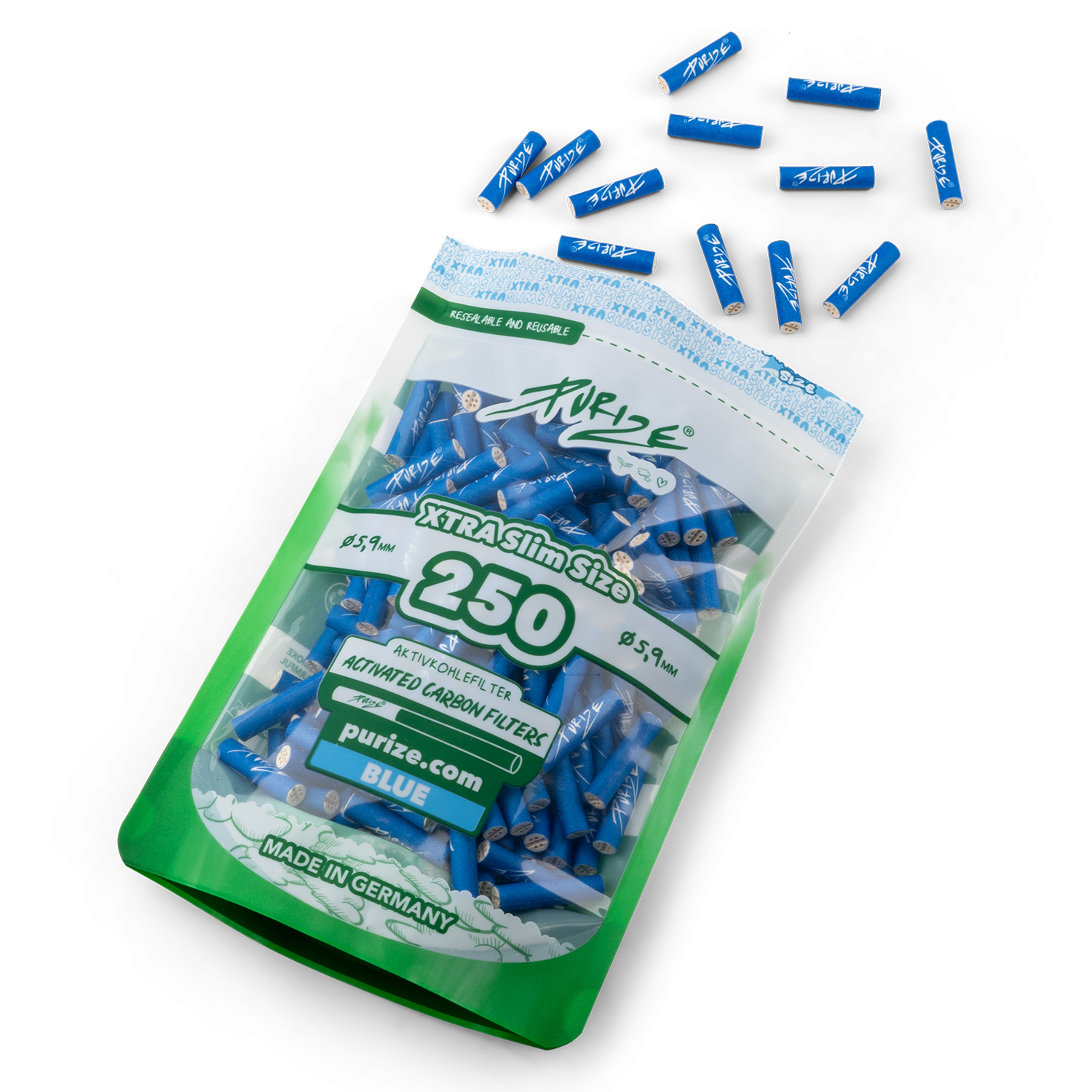 Purize - Xtra Slim Size - 250 Stück - Blue Bild 2