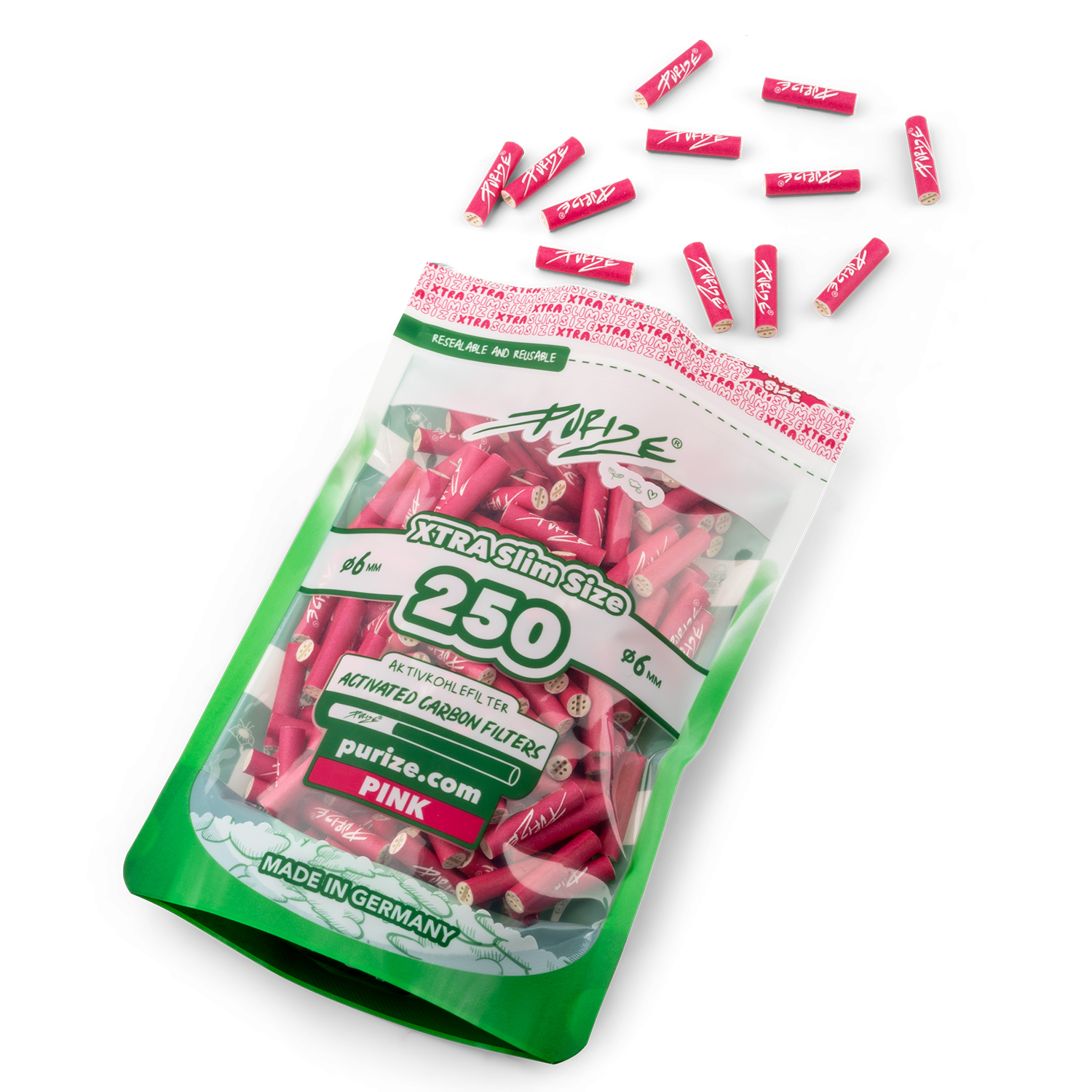 Purize - Xtra Slim Size - 250 Stück - Pink Bild 2