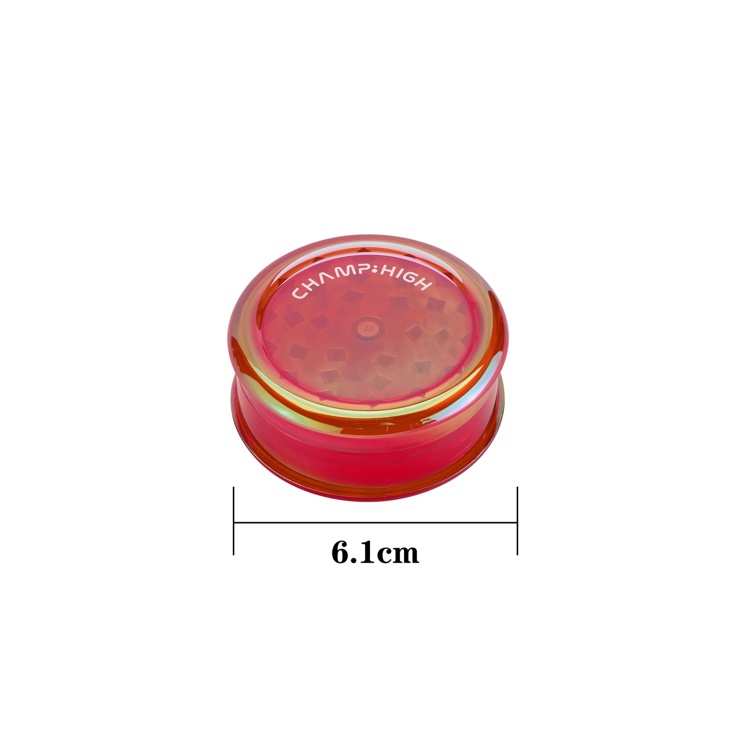 Champ High - Plastic Grinder Rainbow - 61mm - 3 Layers - Display - 12 Stück Bild 3