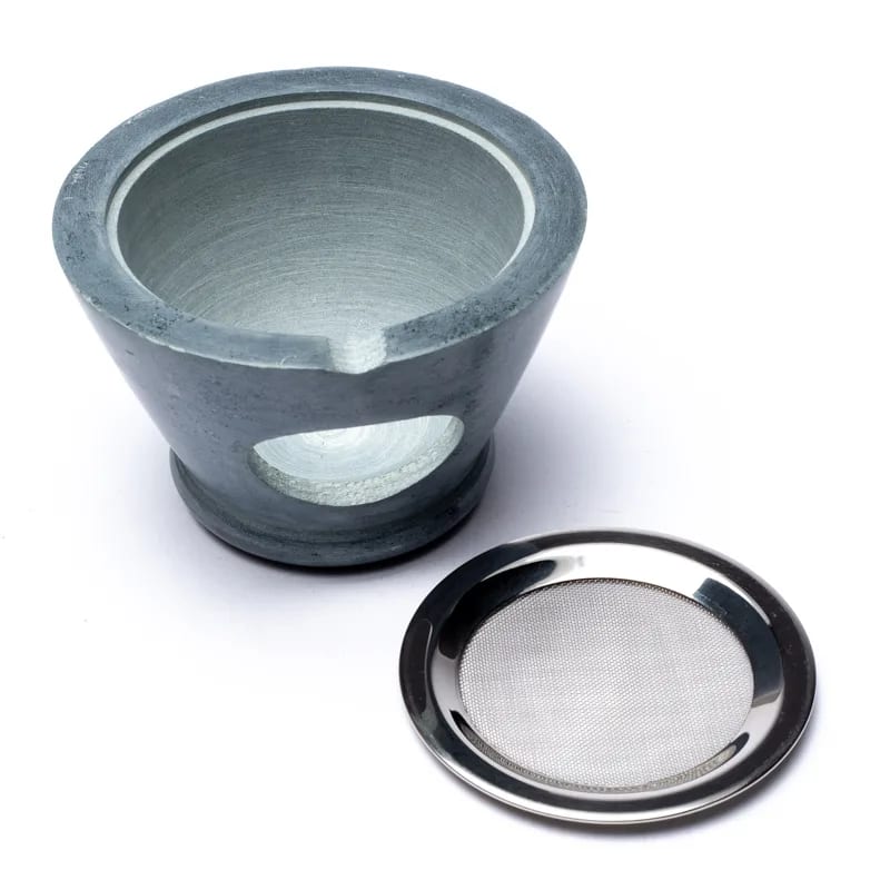 Räuchergefäss - Speckstein - grau - 1 Stück Bild 2