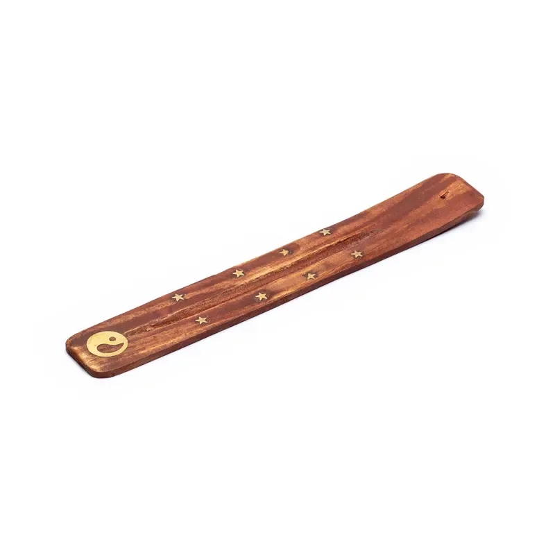 Räucherstäbchenhalter - Holz - Yin Yang - 1 Stück Bild 2