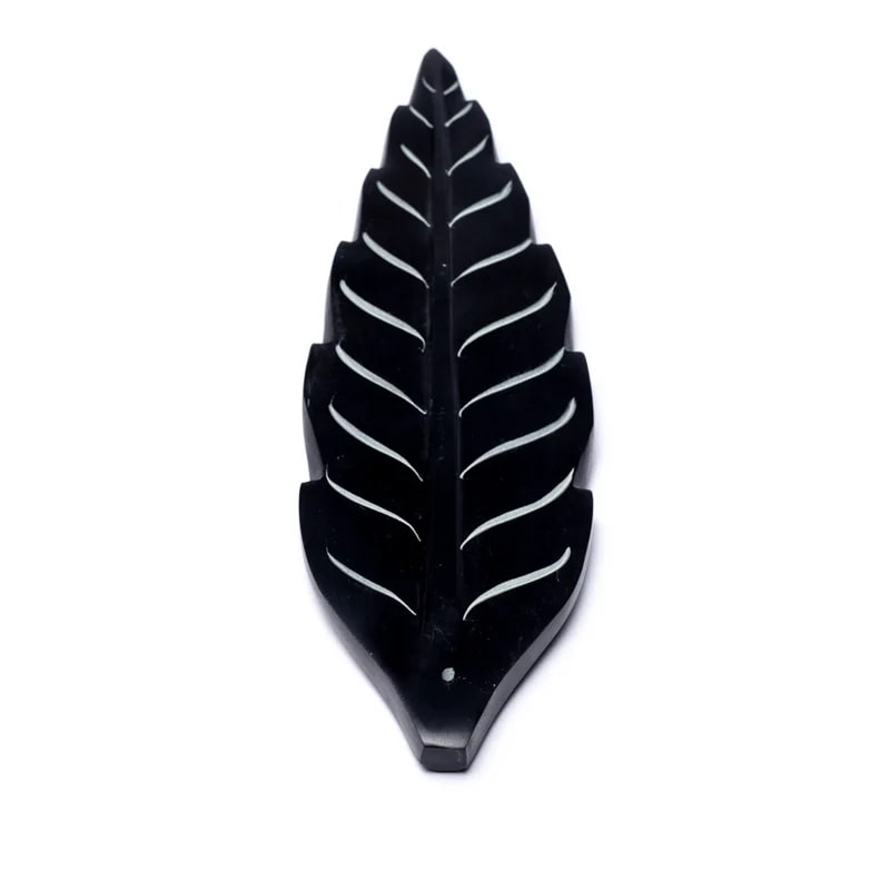 Räucherstäbchenhalter - Speckstein - Blatt breit - 1 Stück Bild 2