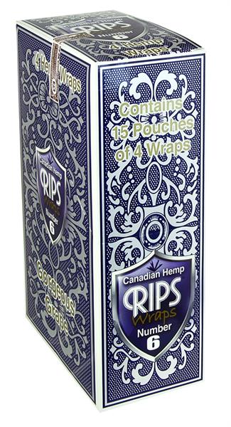 RIPS - Canadian Hemp Wraps - Number 6 - Gorgeous Grape - Box - 15 x 4 Stück Bild 2