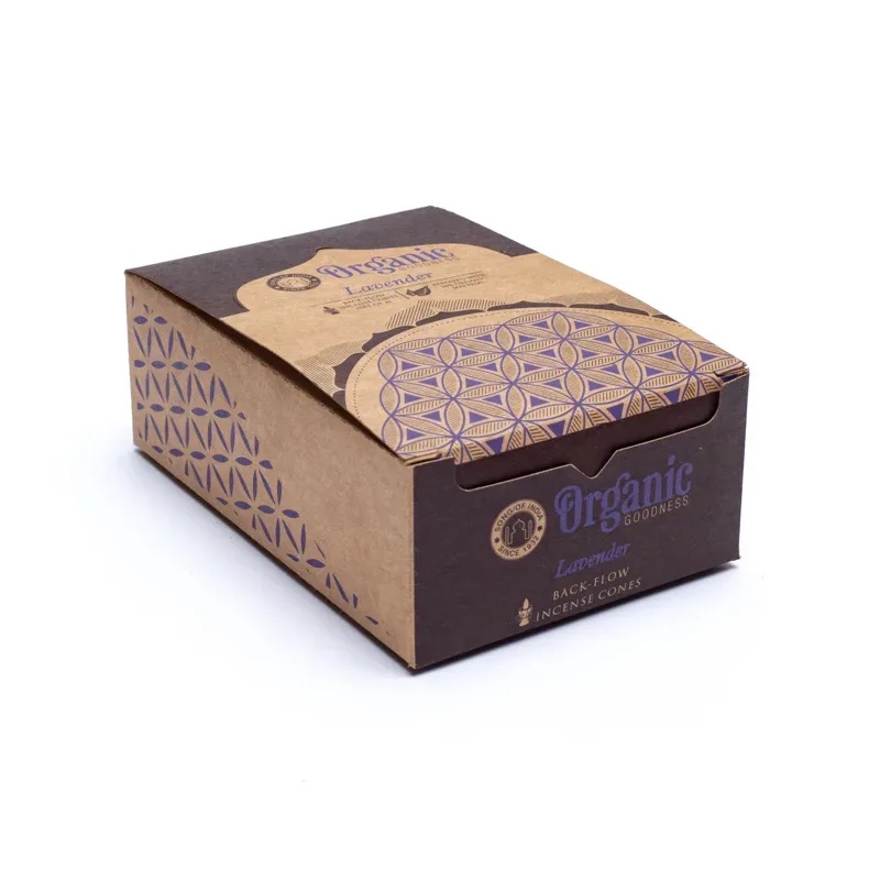 Rückfluss Räucherkegel - Organic Goodness - Lavendel - Display - 6 x 12 Stück Bild 3