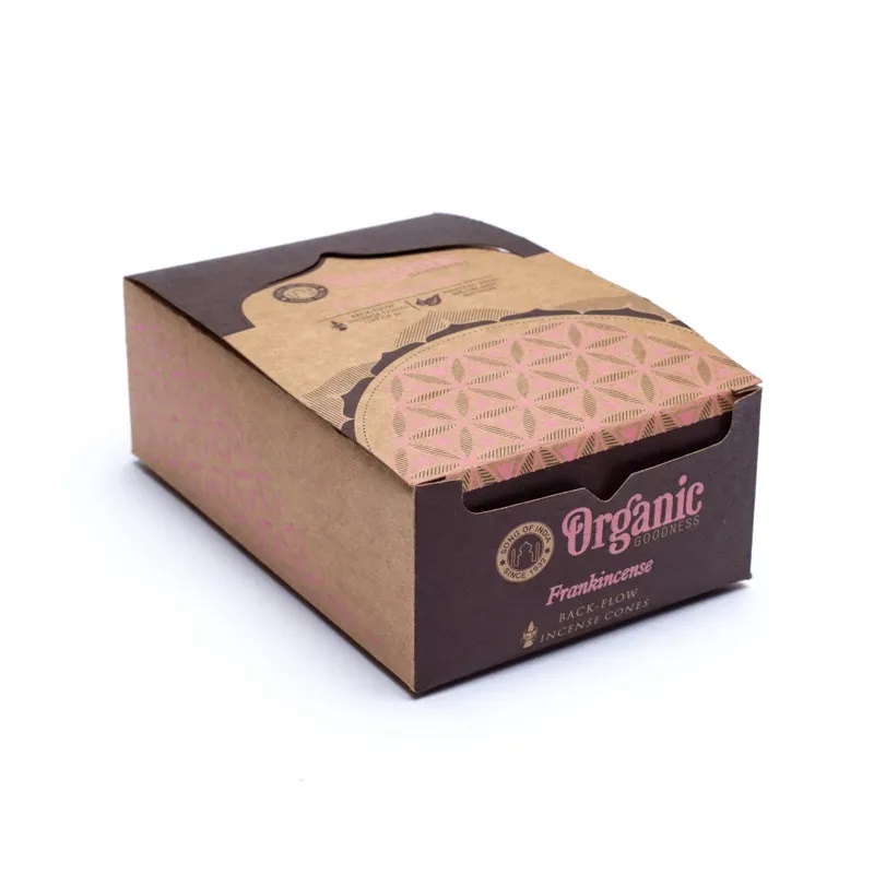 Rückfluss Räucherkegel - Organic Goodness - Weihrauch - Display - 6 x 12 Stück Bild 3