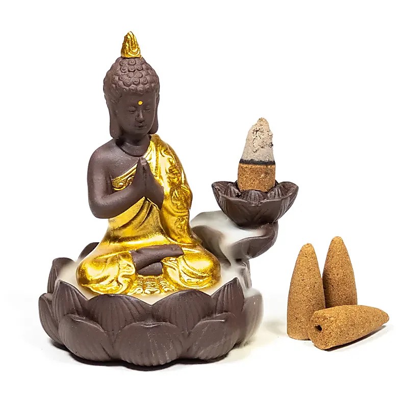 Rückfluss Räucherschale - Buddha - 1 Stück