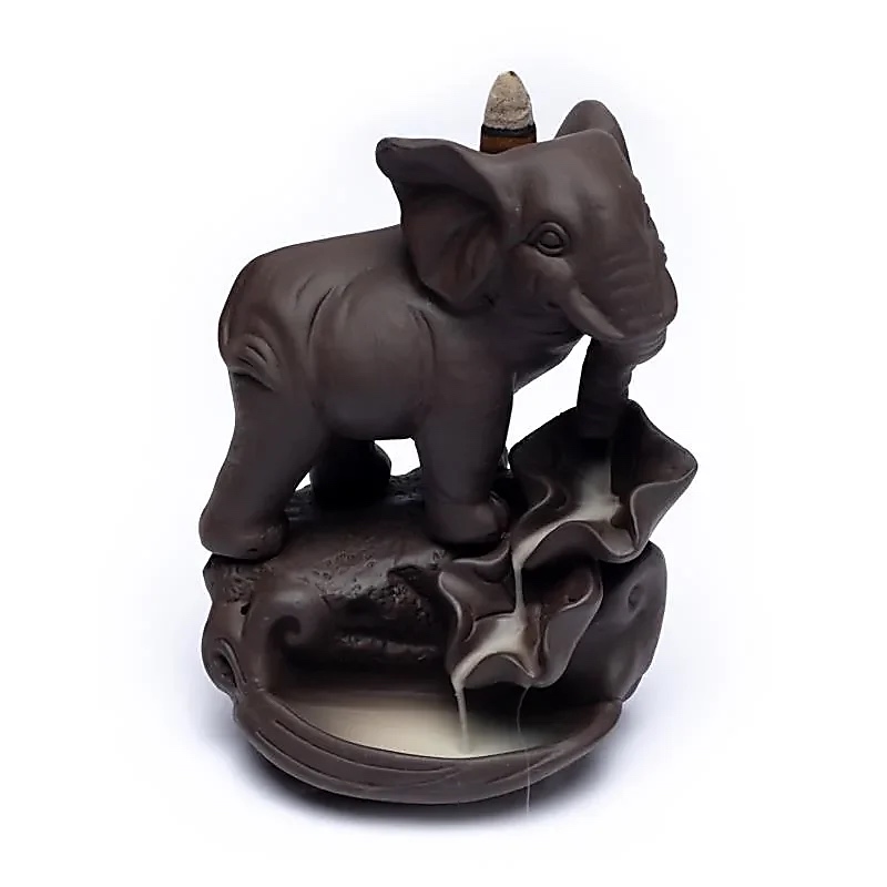 Rückfluss Räucherschale - Elefant - 1 Stück