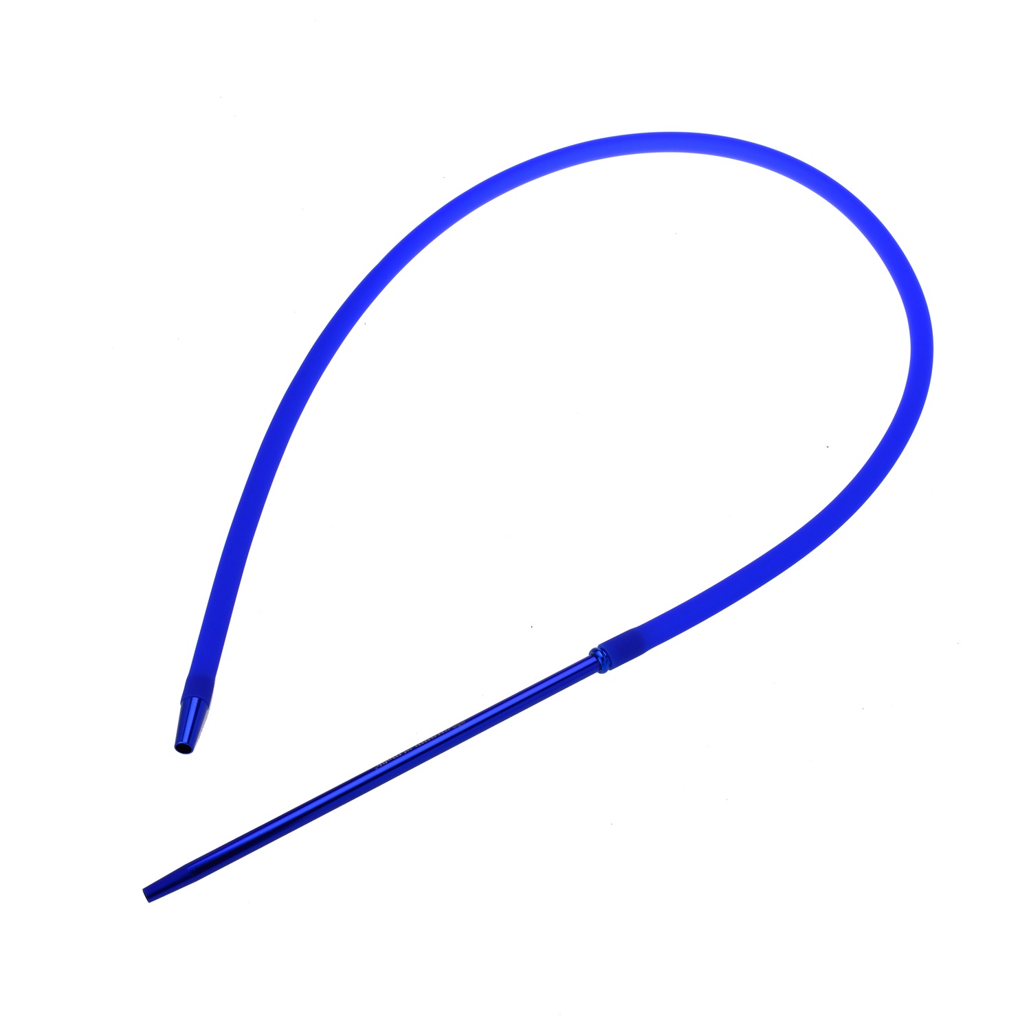 Shisha Silikonschlauch mit XL Alumundstück - 1.5 Meter - blau Bild 2