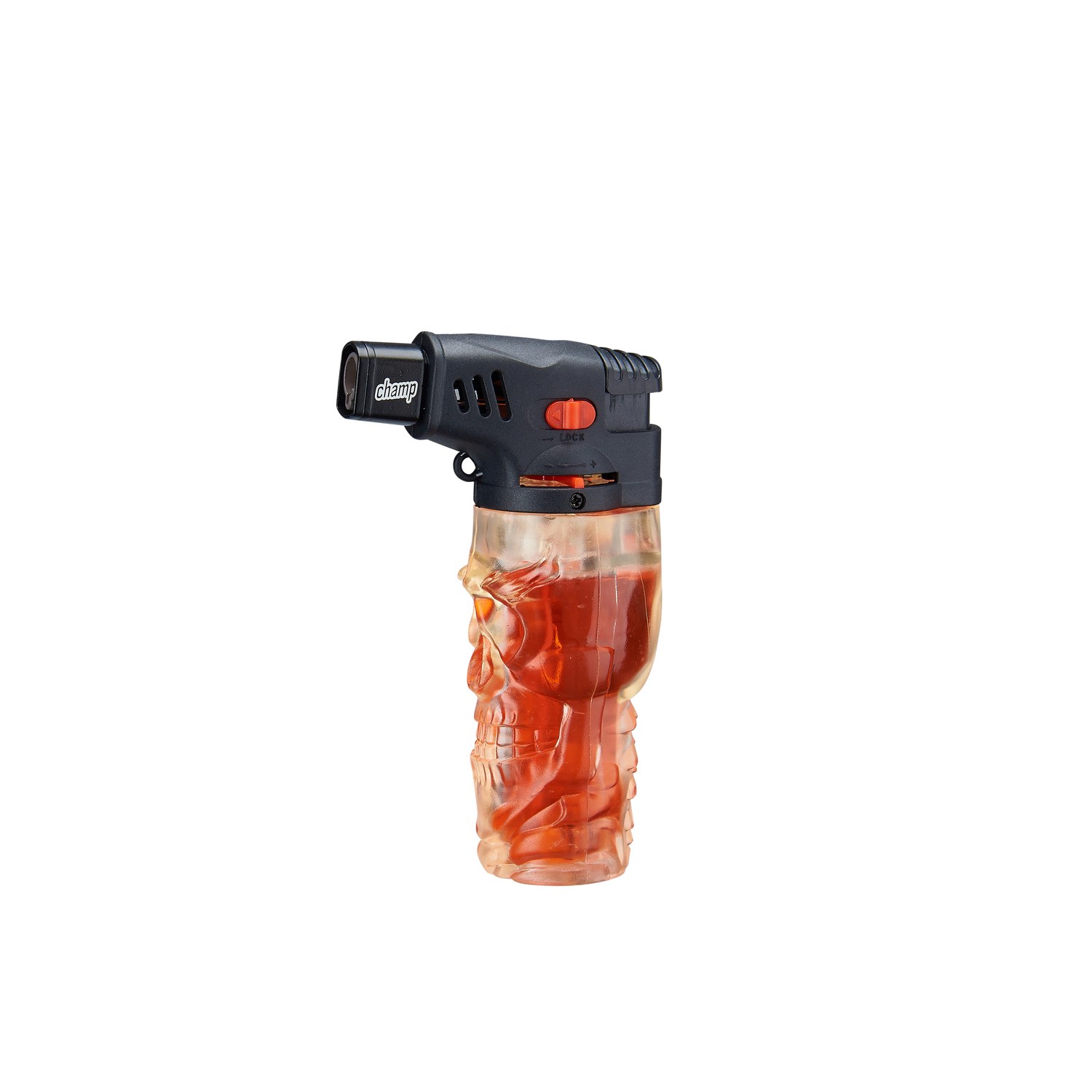 Champ - Skull Feuerzeug mit farbigem Gas Red/Blue - Display - 12 Stück Bild 4