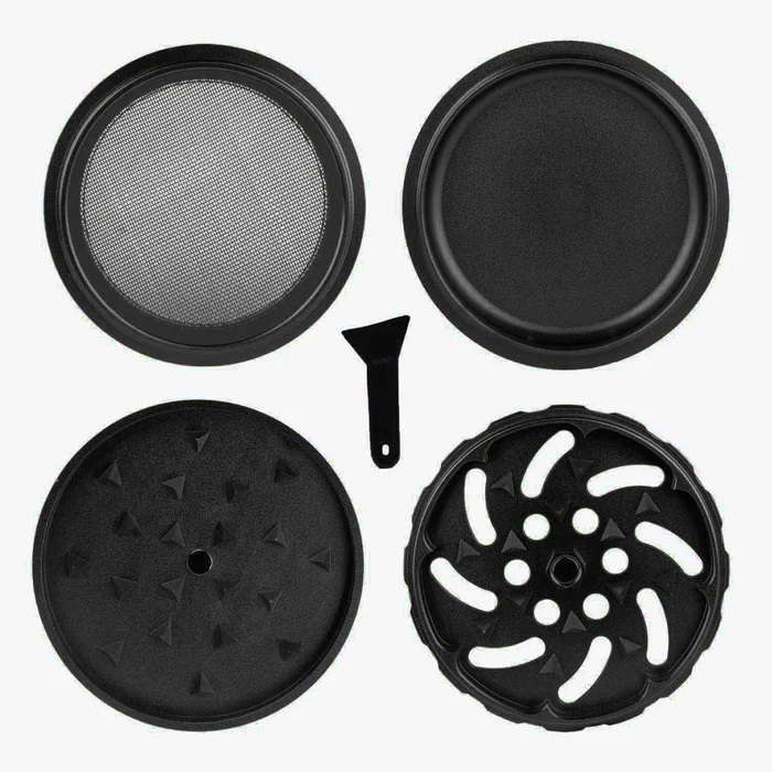 MedusaFilters - Keramik Spike Grinder - Black - 64mm - 4 Part Bild 2