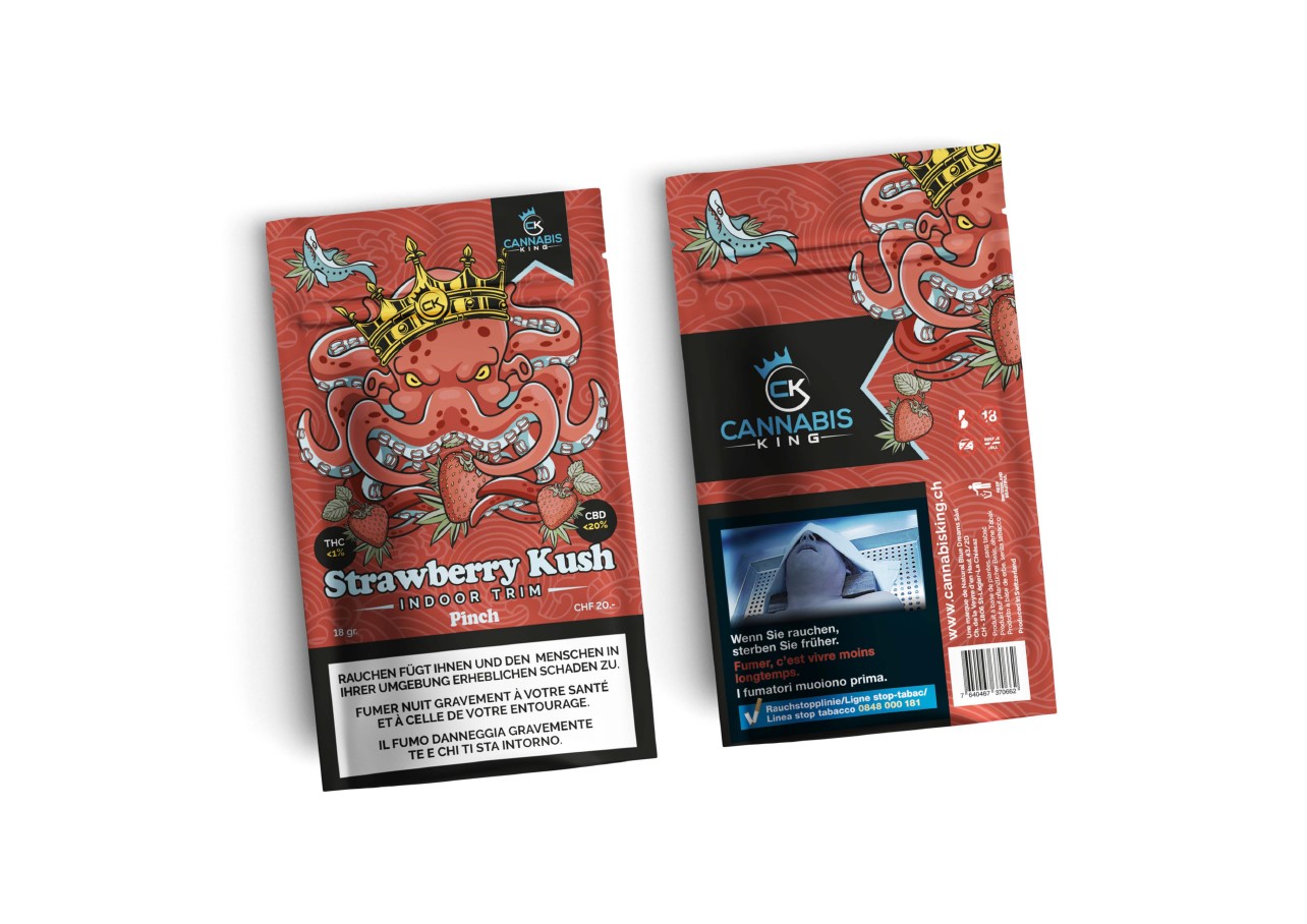 Cannabis King - Strawberry Kush Indoor CBD Pinch - 18g