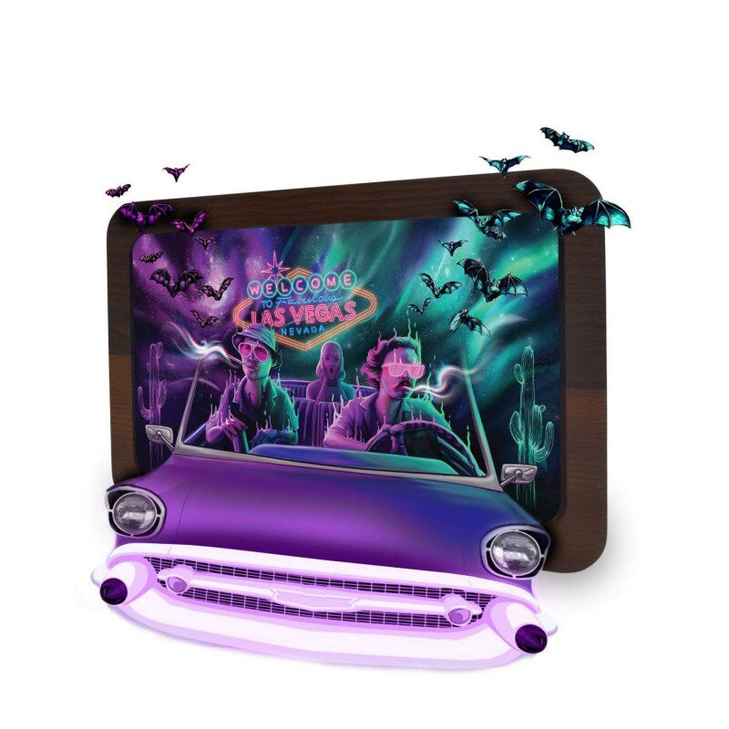 V Syndicate - 3D Wood Rolling Tray - 20 x 14cm - Bat Country