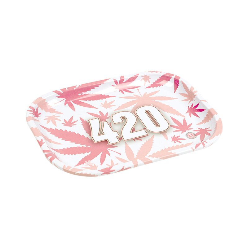 V Syndicate - Metal Rolling Tray - 18 x 14cm - 420 Pink