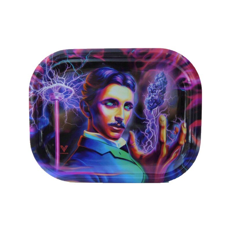 V Syndicate - Metal Rolling Tray - 18 x 14cm - High Voltage