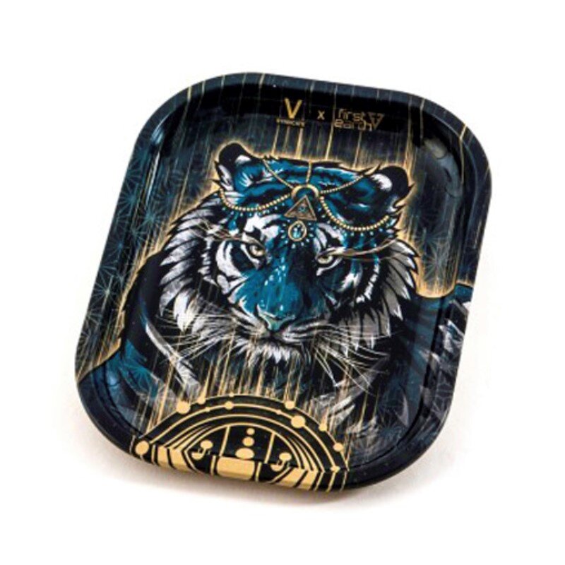 V Syndicate - Metal Rolling Tray - 18 x 14cm - Tiger
