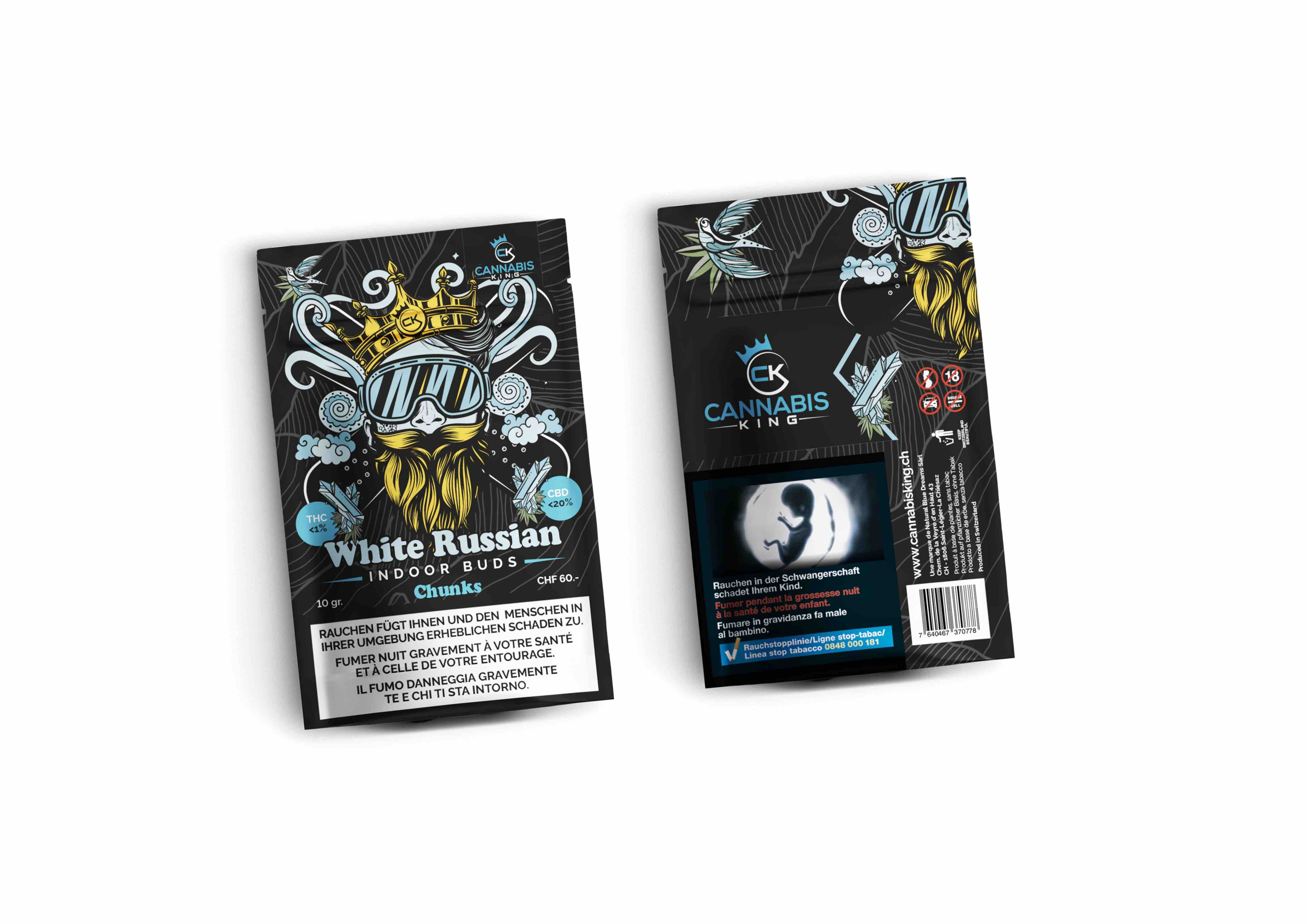 Cannabis King - White Russian Indoor CBD Chunks - 10g