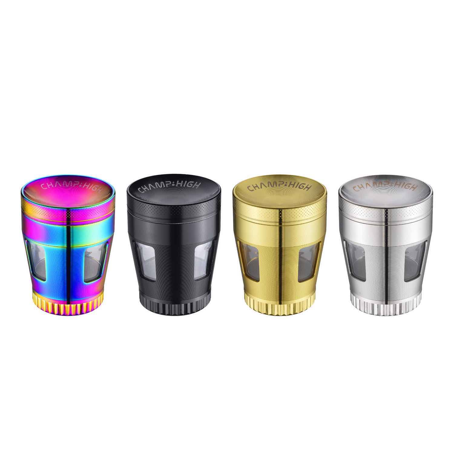 Champ High - Grinder Curved Window - 50mm - 4 Layers - Display - 12 Stück Bild 2