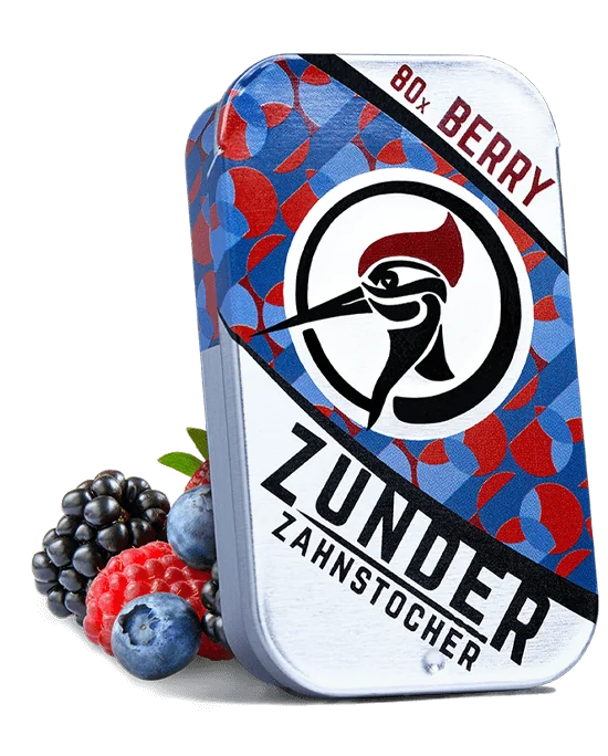 Zunder Zahnstocher - Berry - Box - 80 Stück