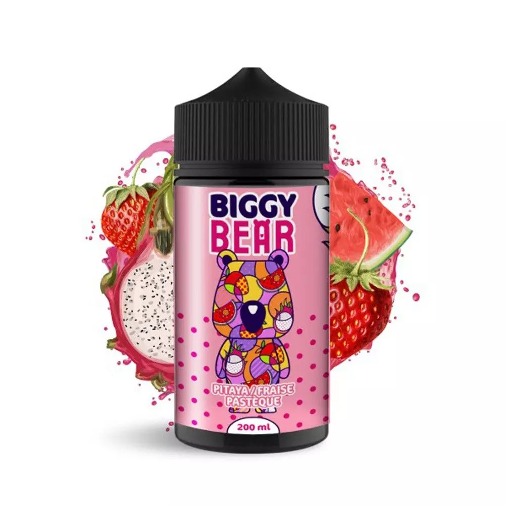 Biggy Bear - 200ml Liquid - Pitaya Fraise Pastèque (ohne Nikotin)