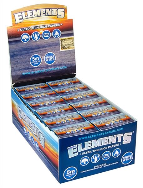 ELEMENTS - Rolls - Blue - King Size Single Wide - 5m - Box - 24 Stück Bild 2