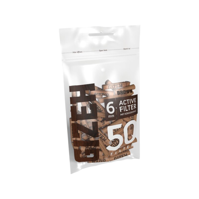 GIZEH - Active Filter 6mm - Brown - Bag - 10 x 50 Stück Bild 2