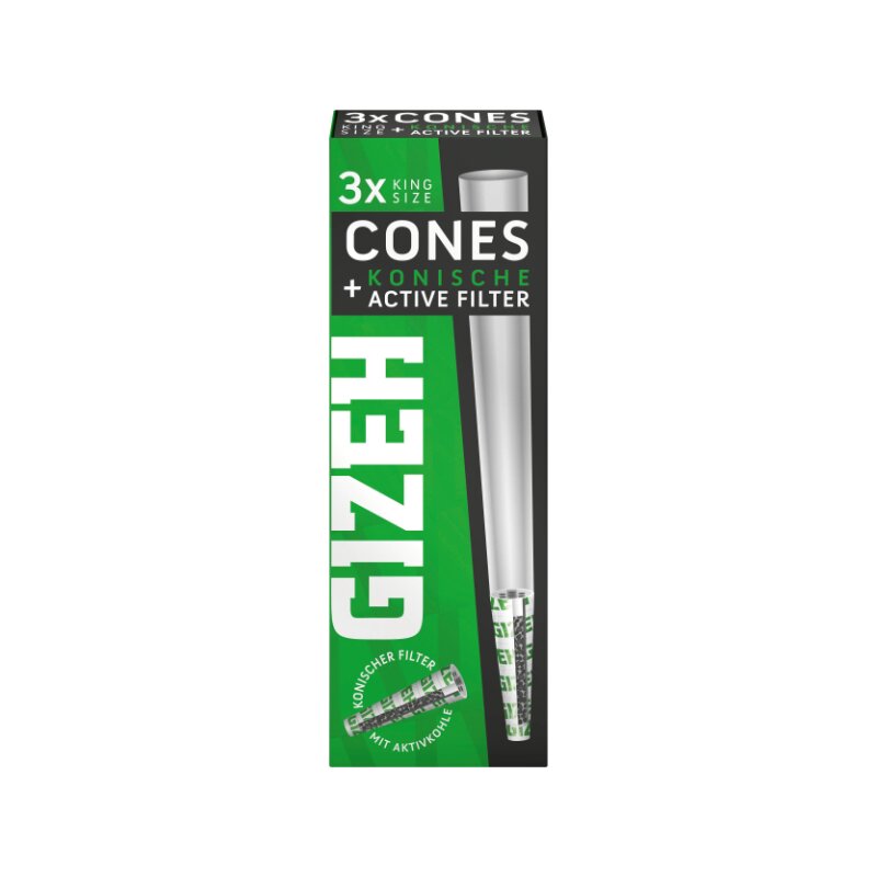 GIZEH - Cones + Kon. Active Filter - Black - 10 x 3 Stück Bild 2